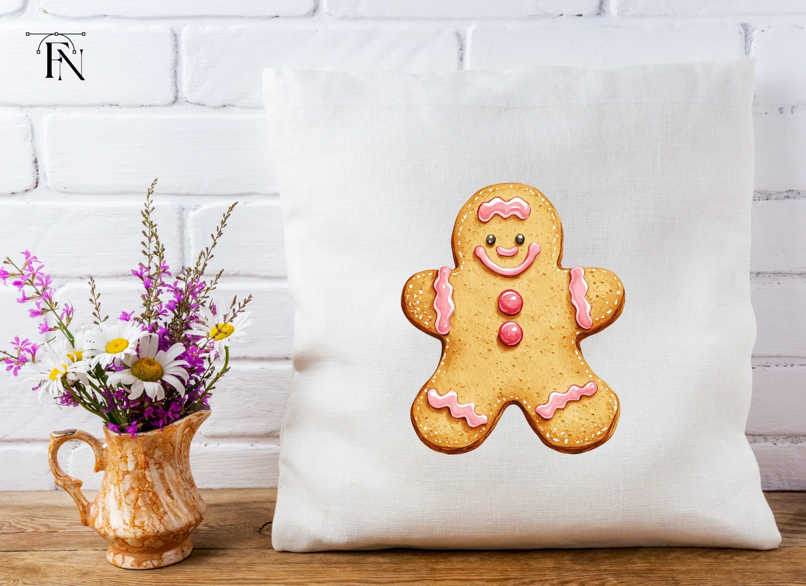 Gingerbread Men Duo Clipart Bundle - Image 5