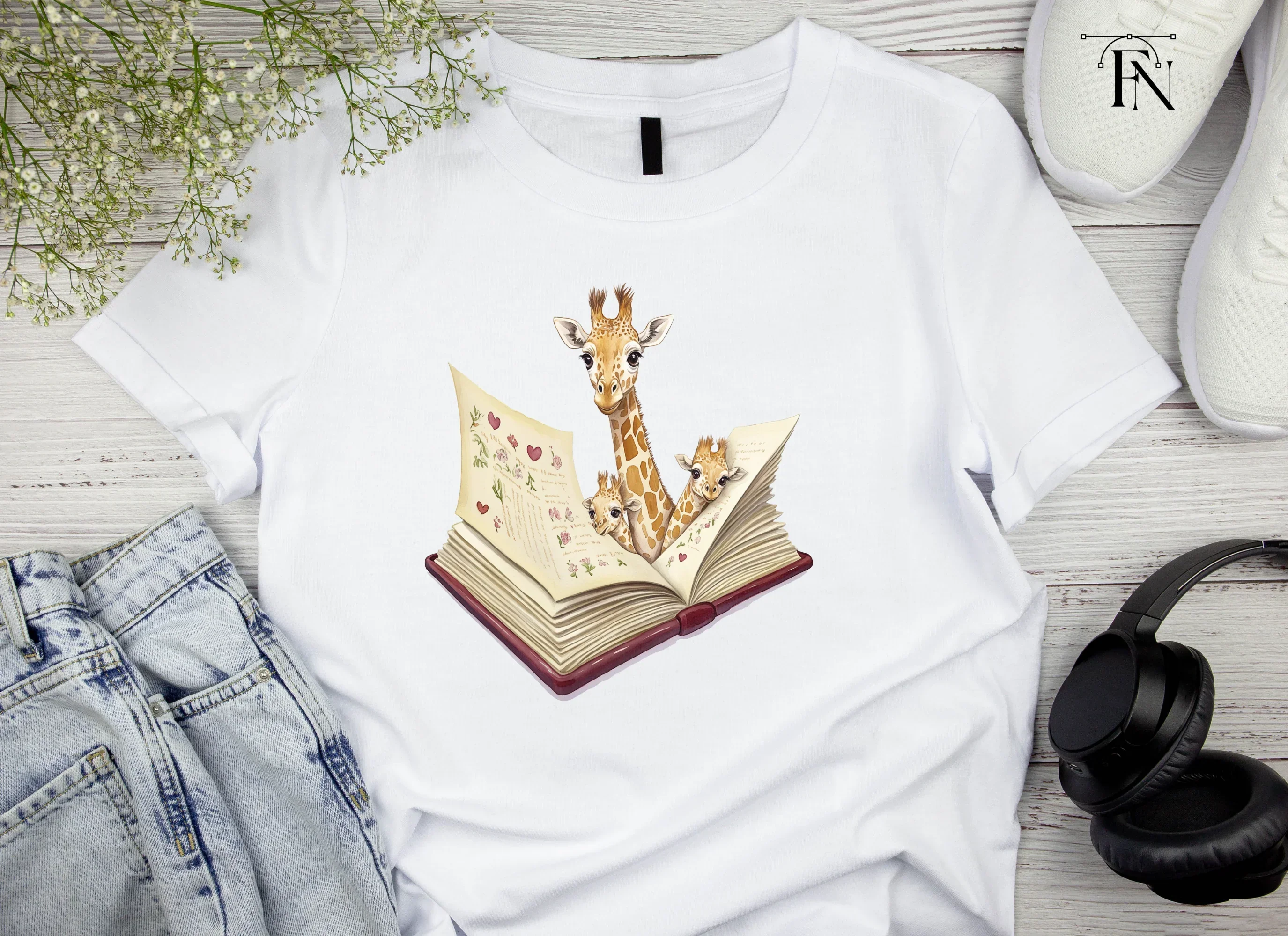 Giraffe Family Pop Up Book Clipart Bundle - Image 5
