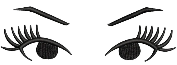 Girl Face Embroidery Design