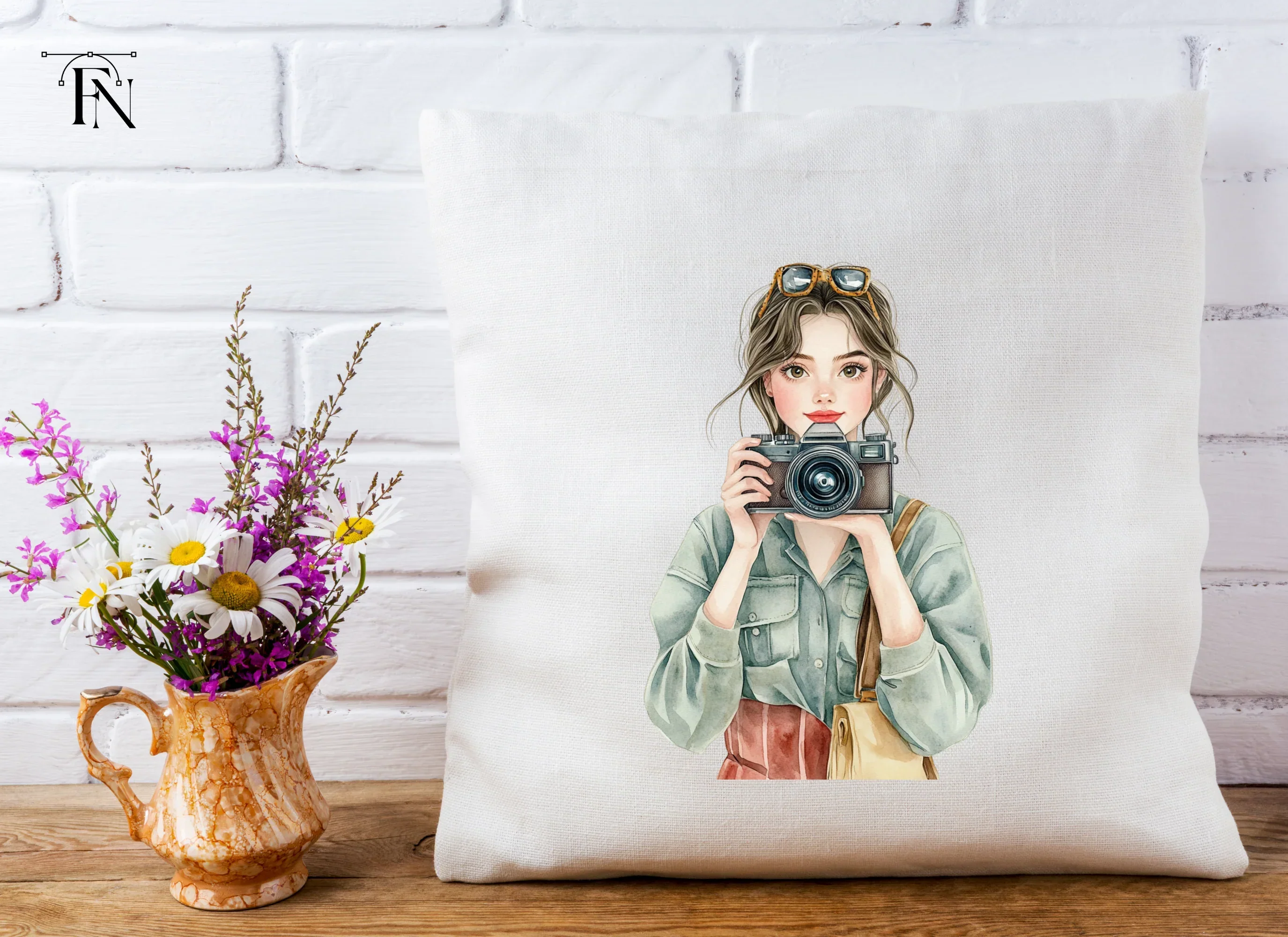Girl Photographer Clipart Bundle - Image 5