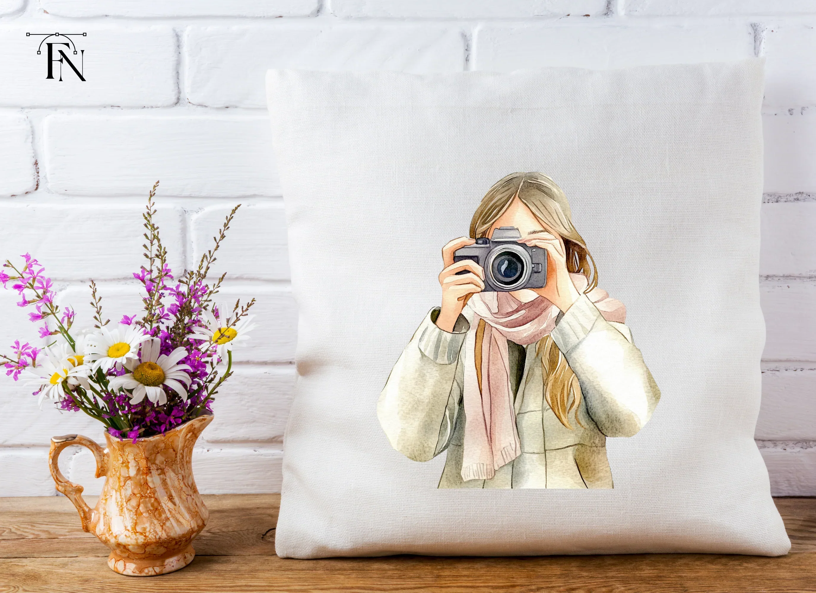 Girl With Camera Clipart Bundle - Image 4
