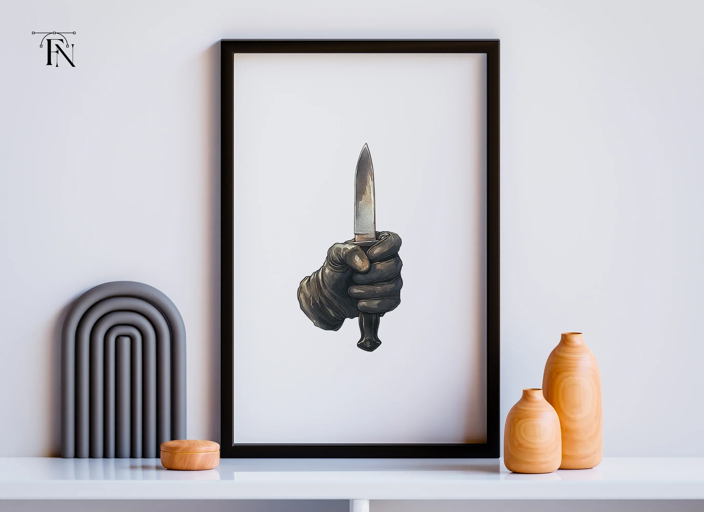 Gloved Hands Holding Daggers Clipart Bundle - Image 6
