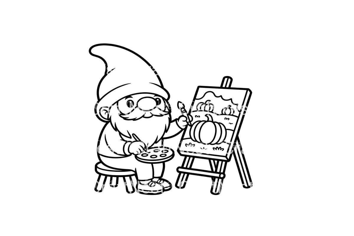 Gnome Artists Coloring Books - Image 2