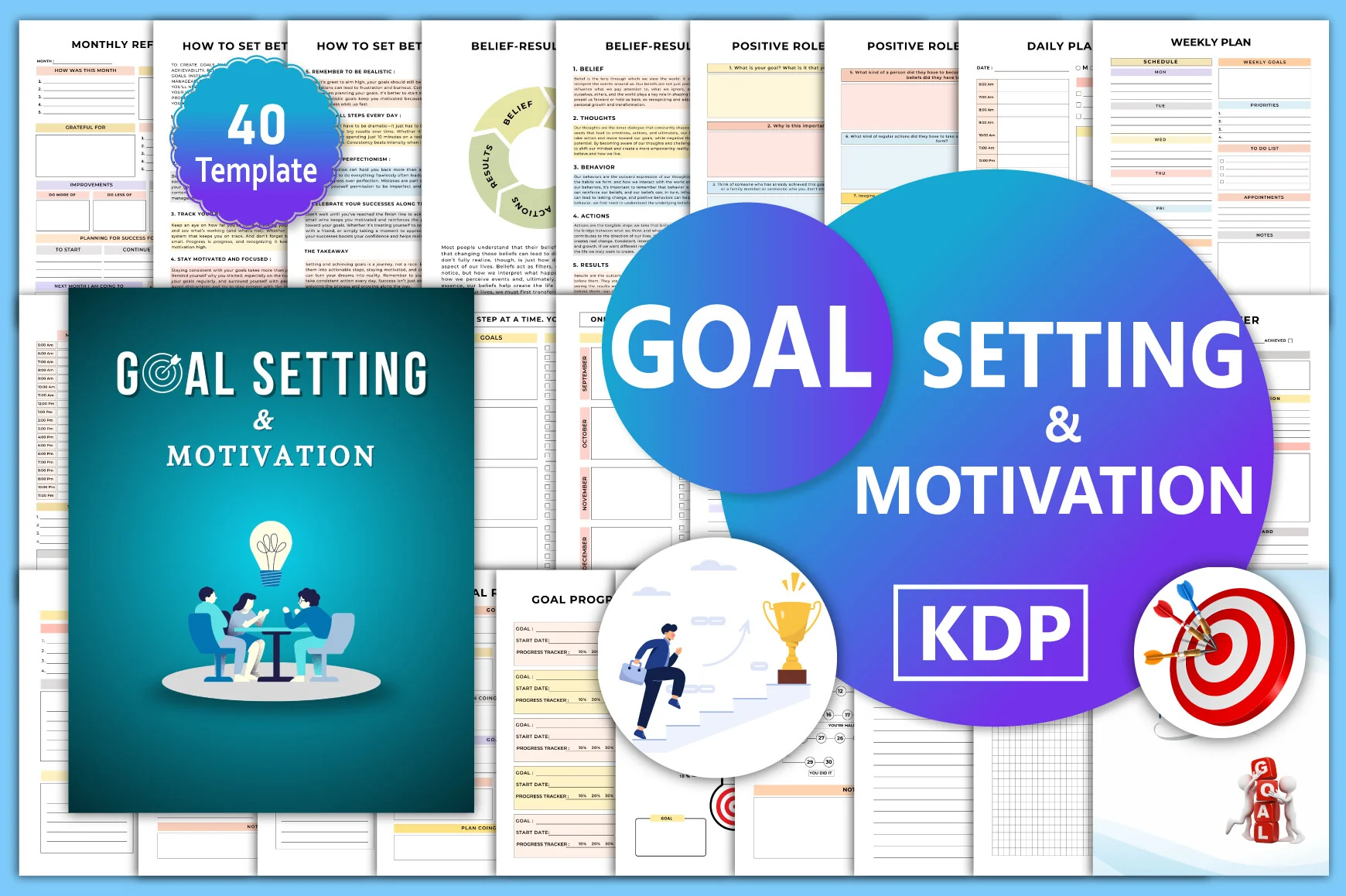 Goal Setting Motivation Planner