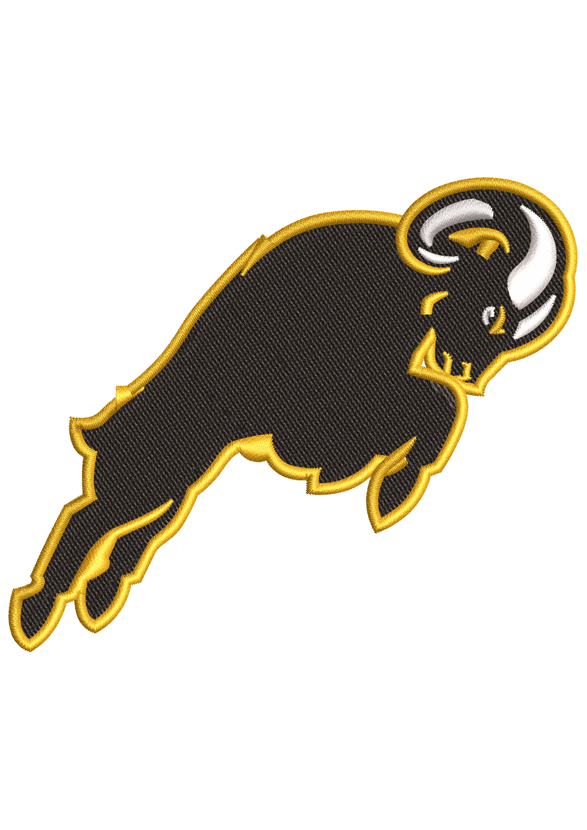 Goat Fly Embroidery Design