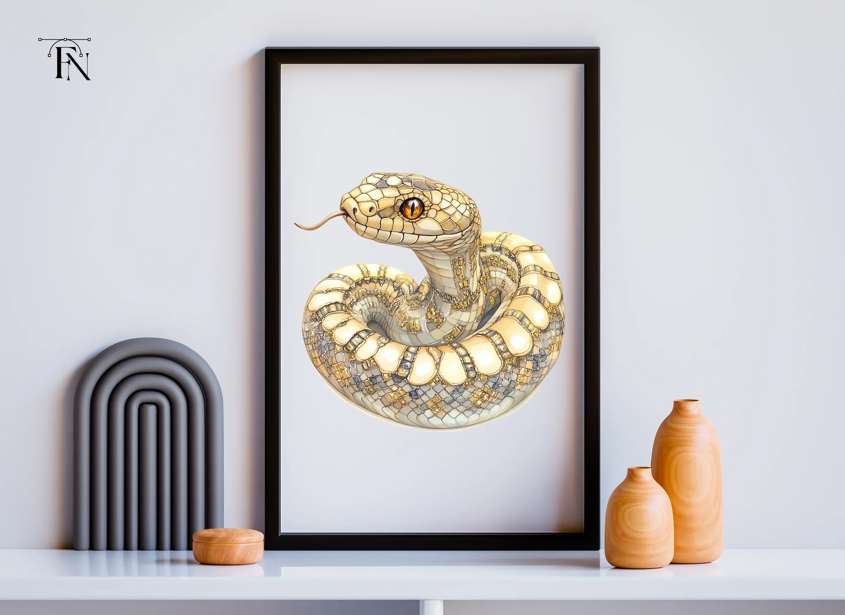 Golden Snake Clipart Bundle - Image 6
