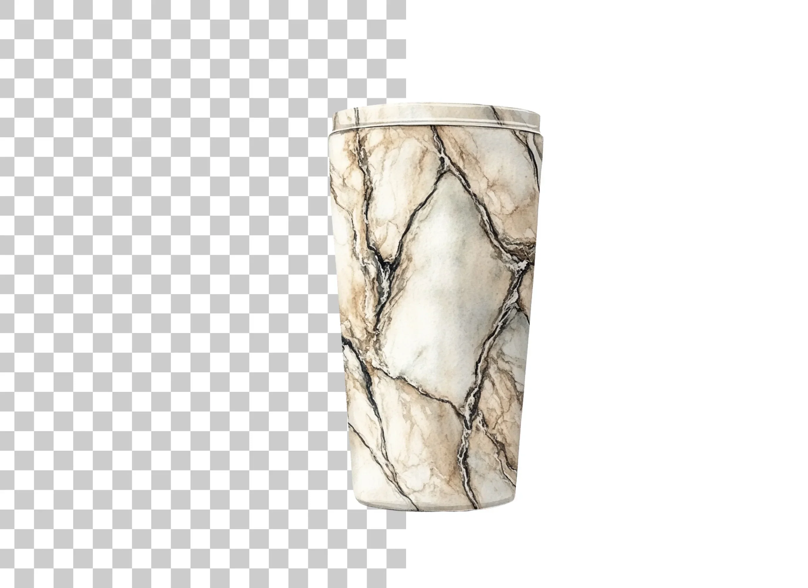 Golden Vein Marble Tumbler Clipart Bundle - Image 2