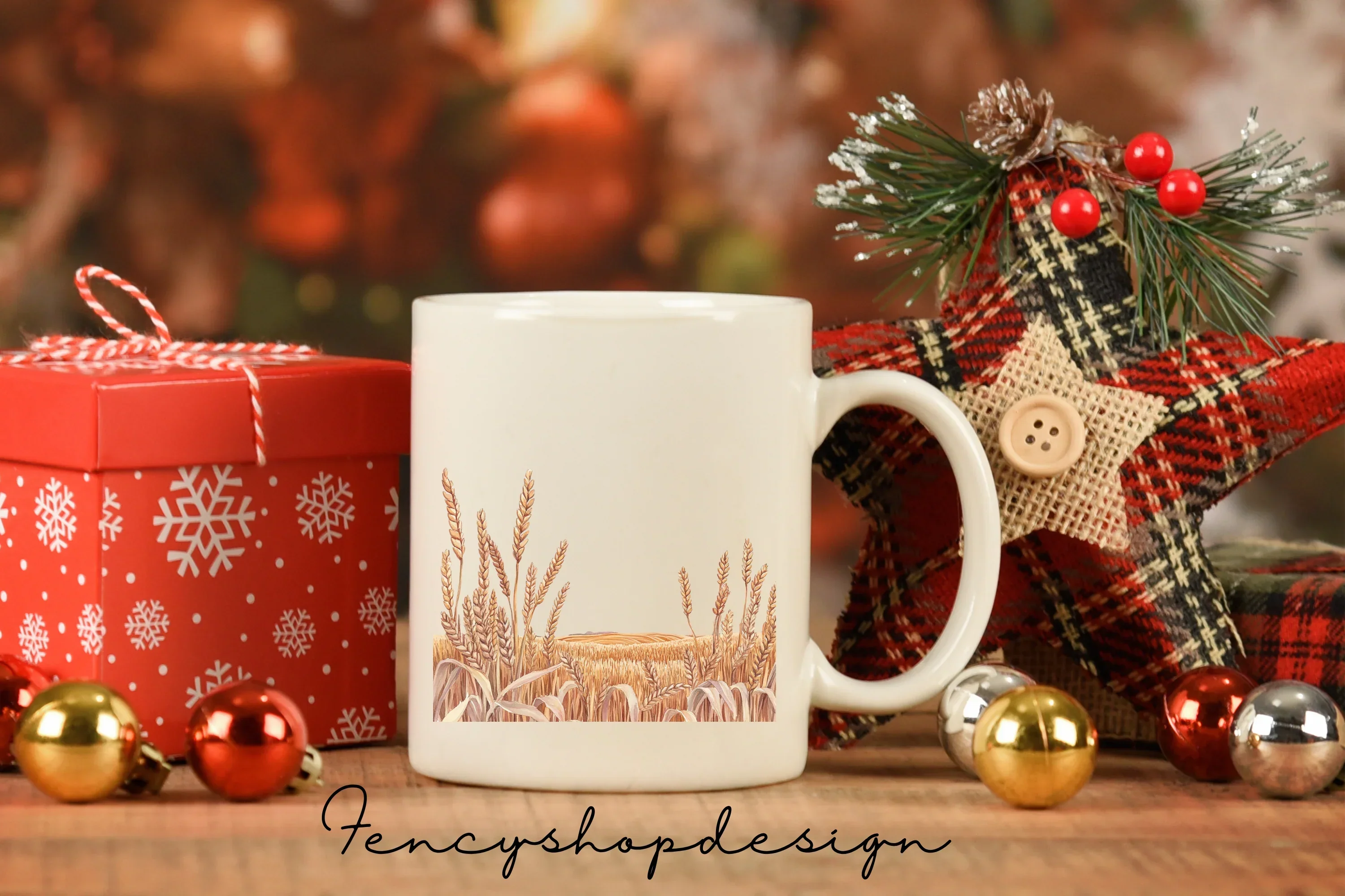 Golden Wheat Stalks Field Clipart Bundle - Image 7