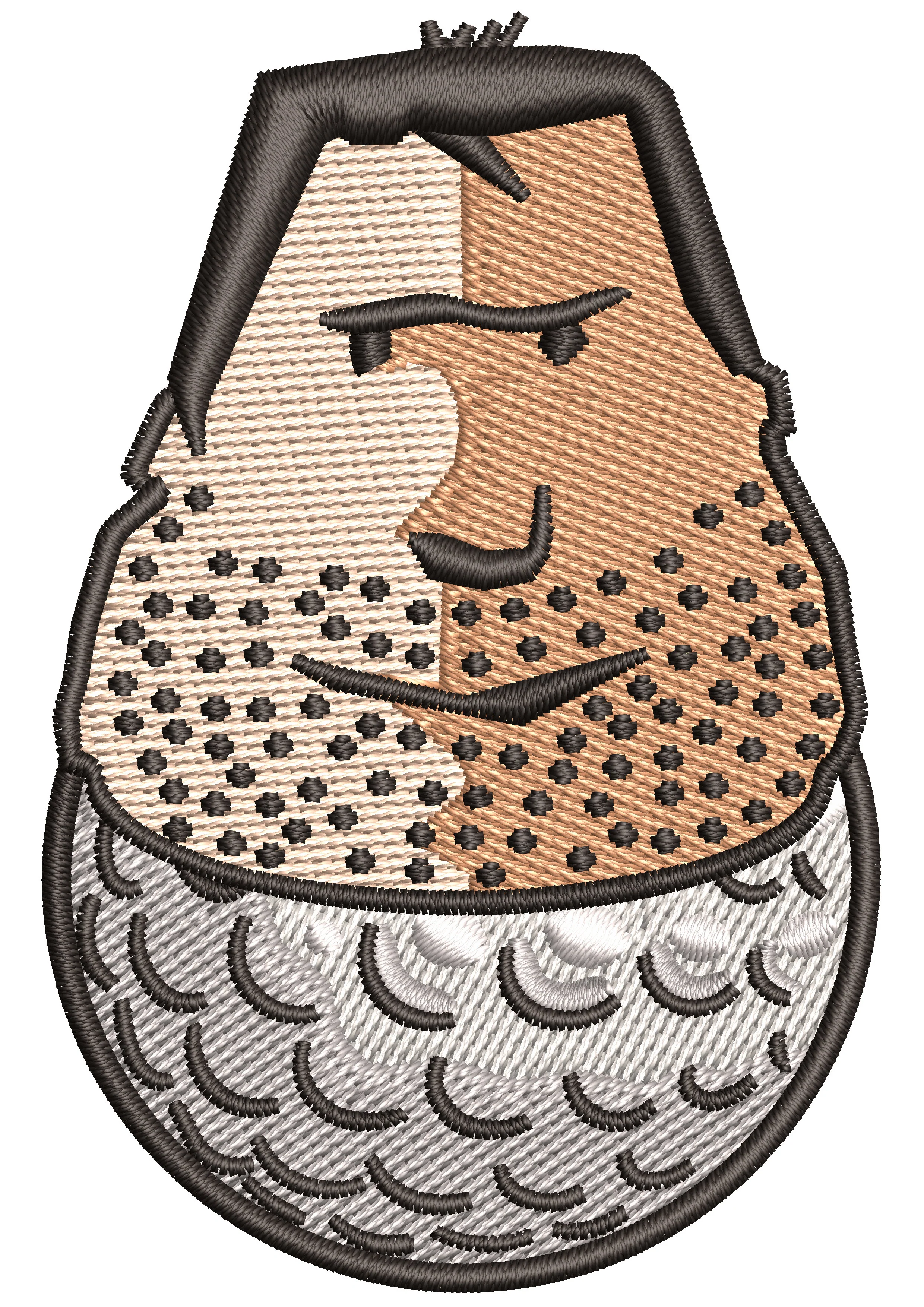 Golf Ballman Embroidery Design