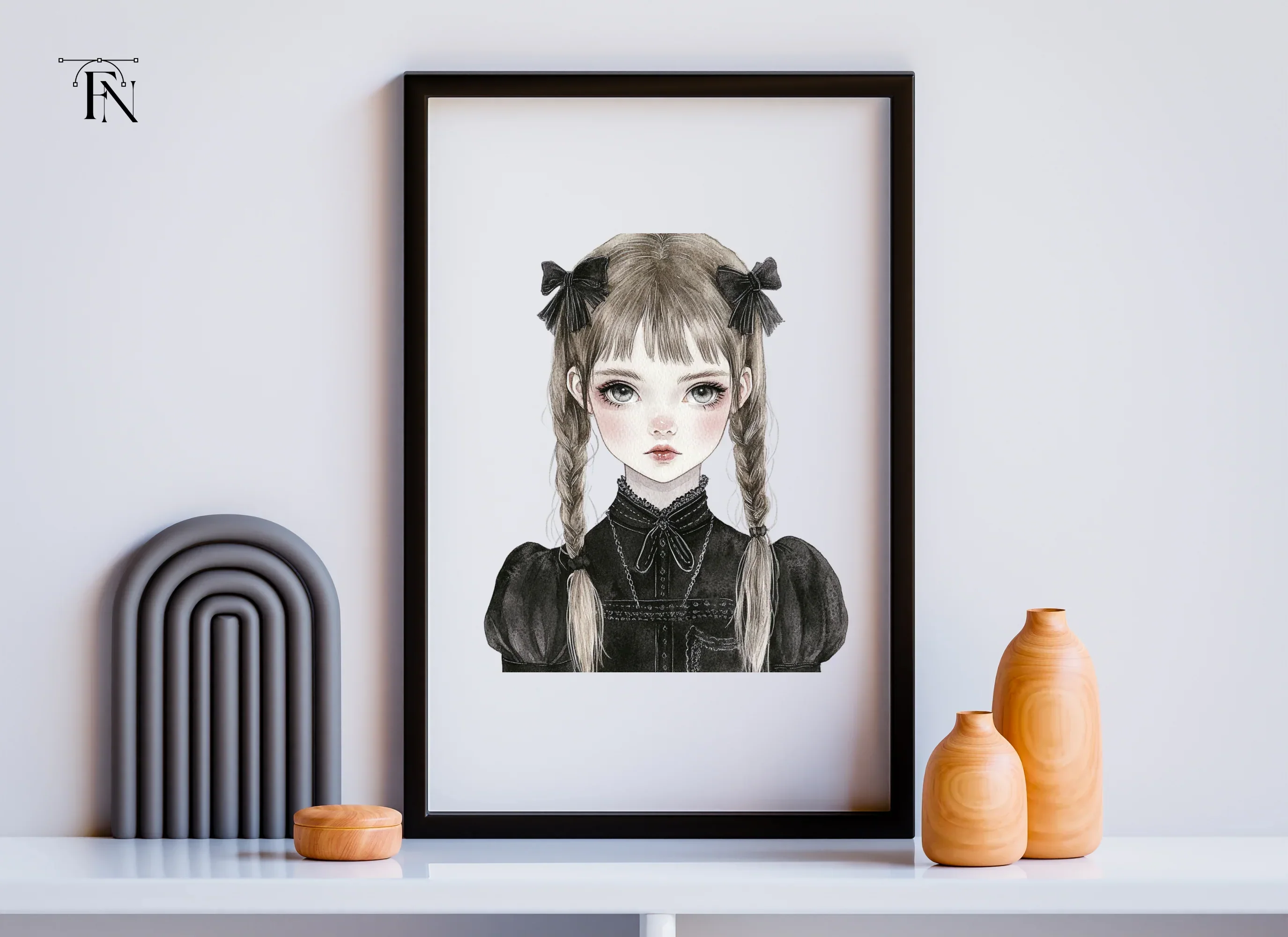 Gothic Lolita Girl Clipart Bundle - Image 6