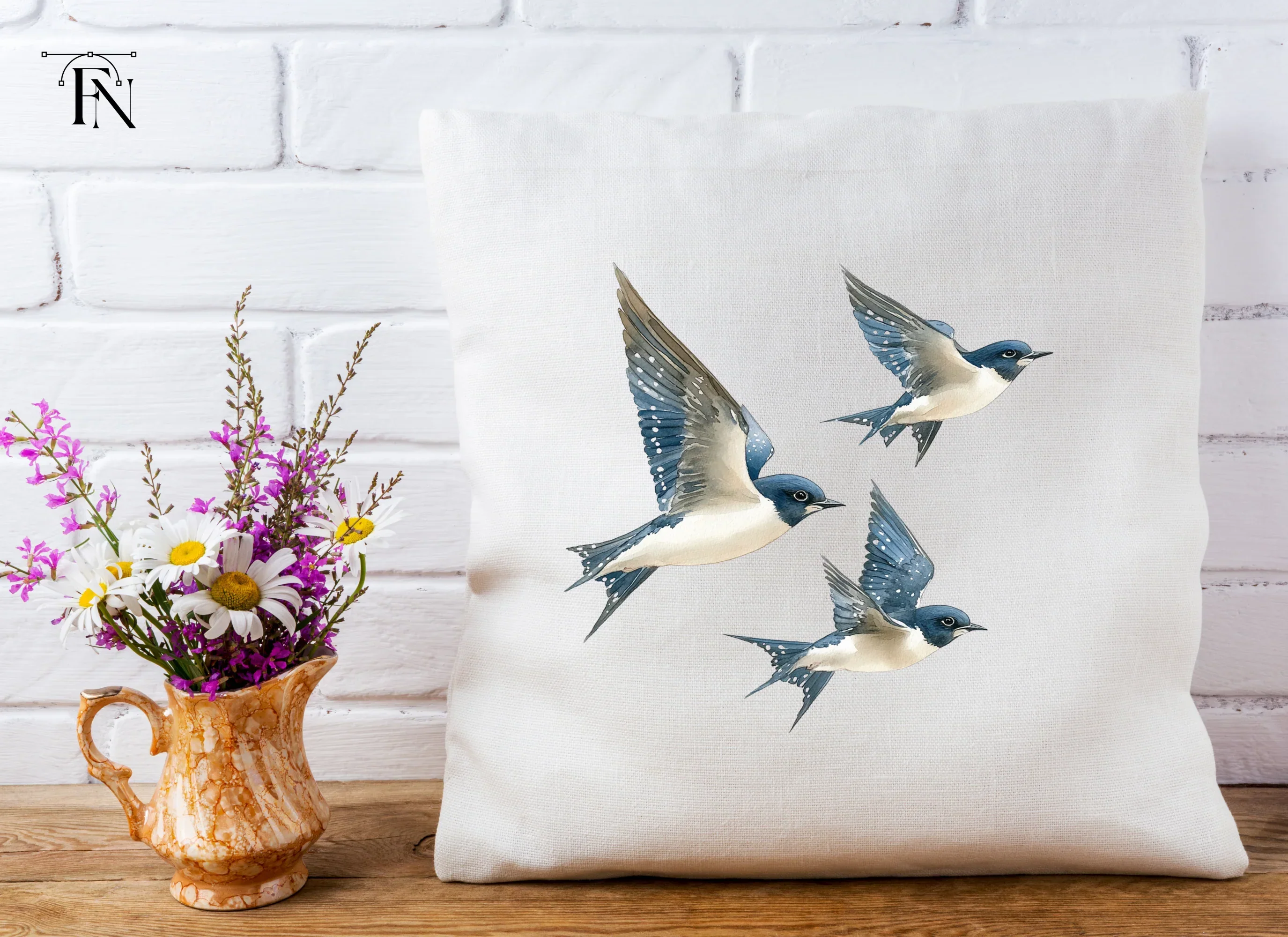 Graceful Swallows Flying Clipart Bundle - Image 5