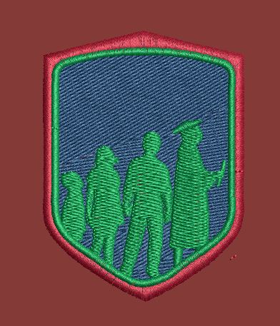 Graduation Figures Embroidery Design
