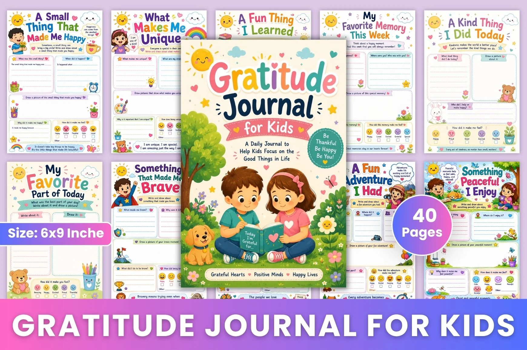 Gratitude For Kids Journal
