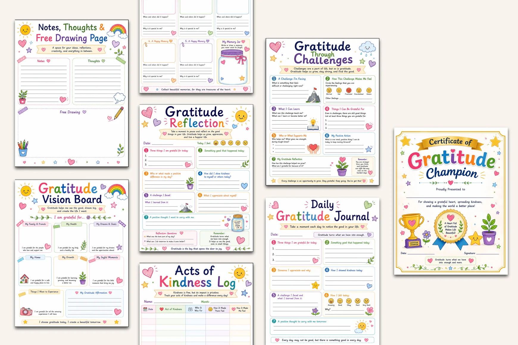 Gratitude For Kids Workbook - Image 4