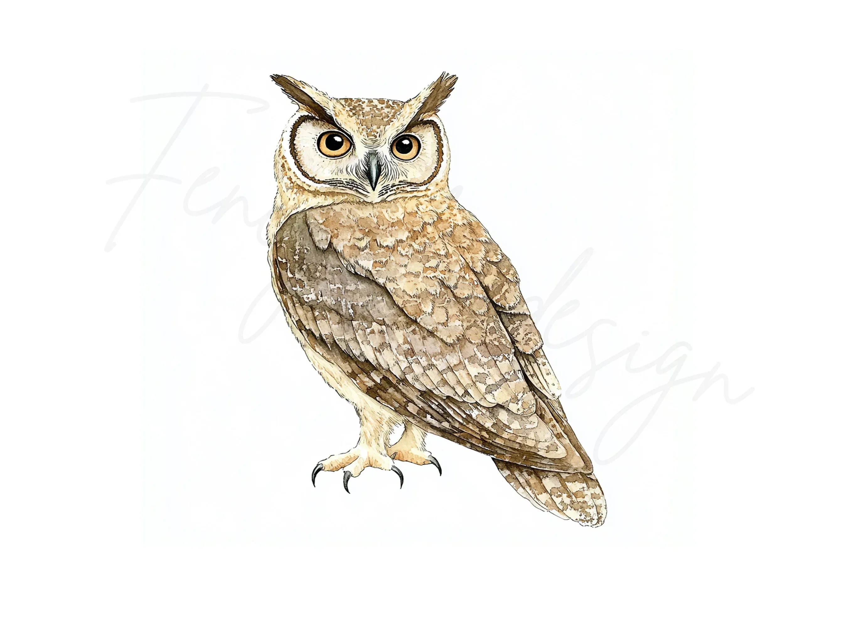 Great Horned Owl Clipart Bundle - Image 2