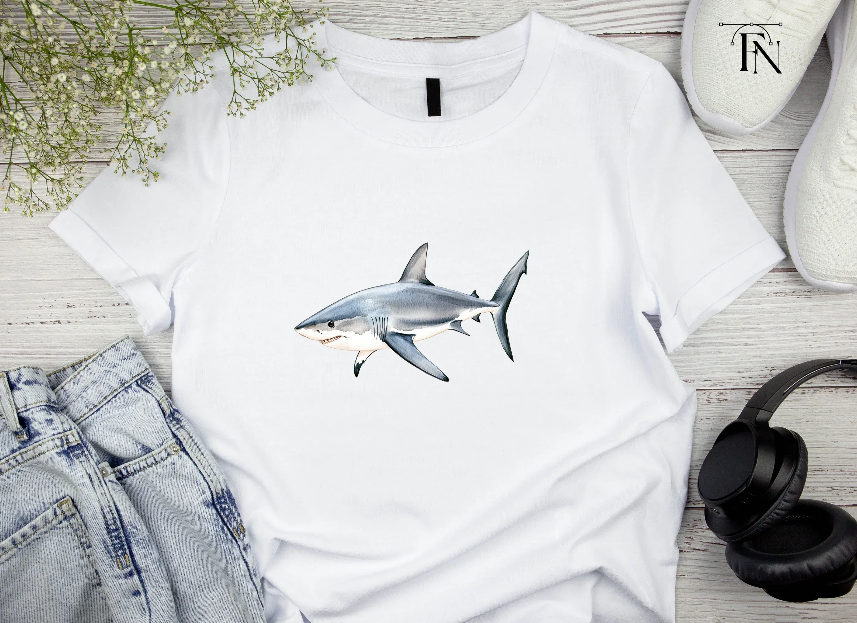 Great White Shark Clipart Bundle - Image 4