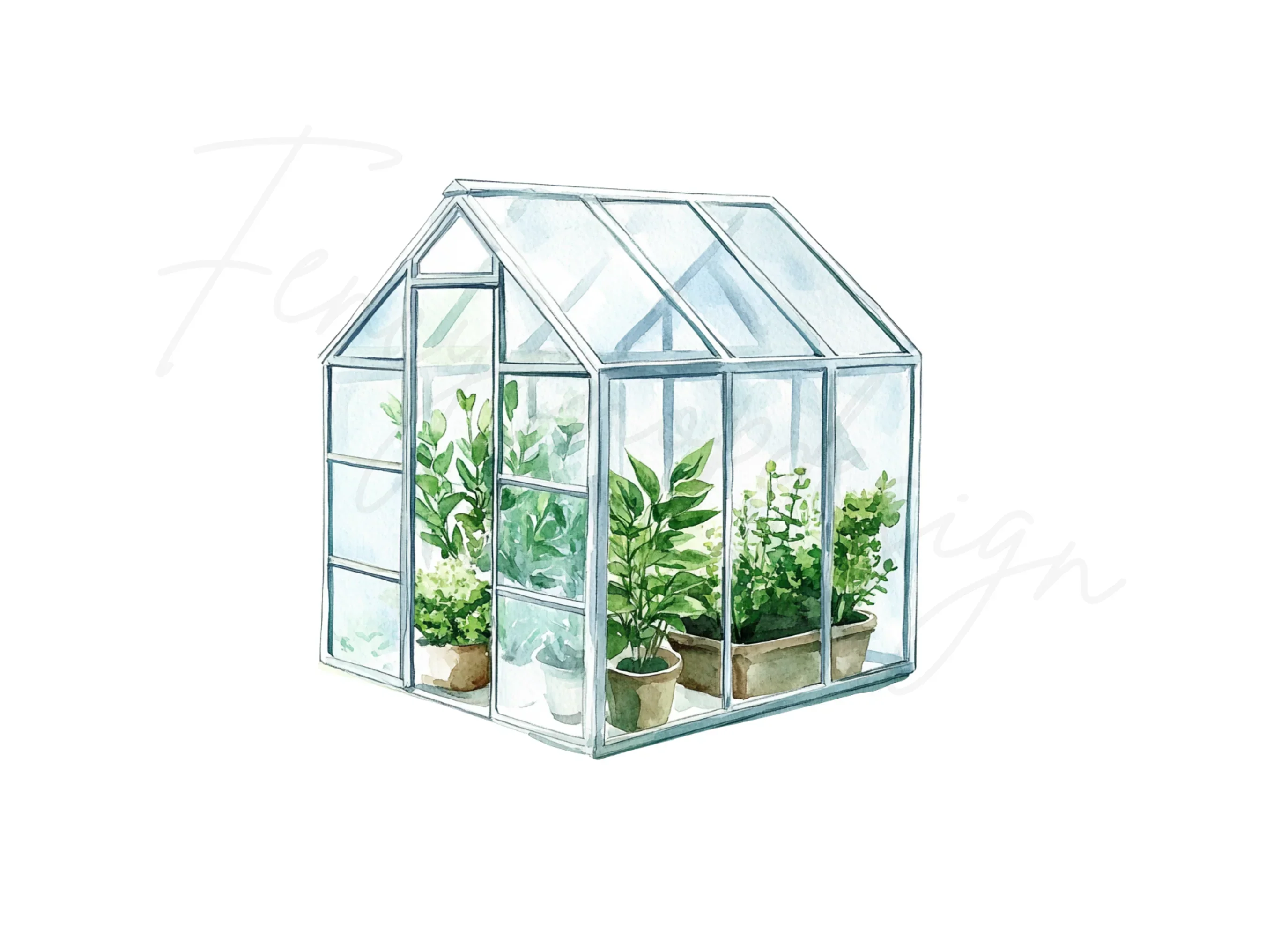 Greenhouses Clipart Bundle - Image 3