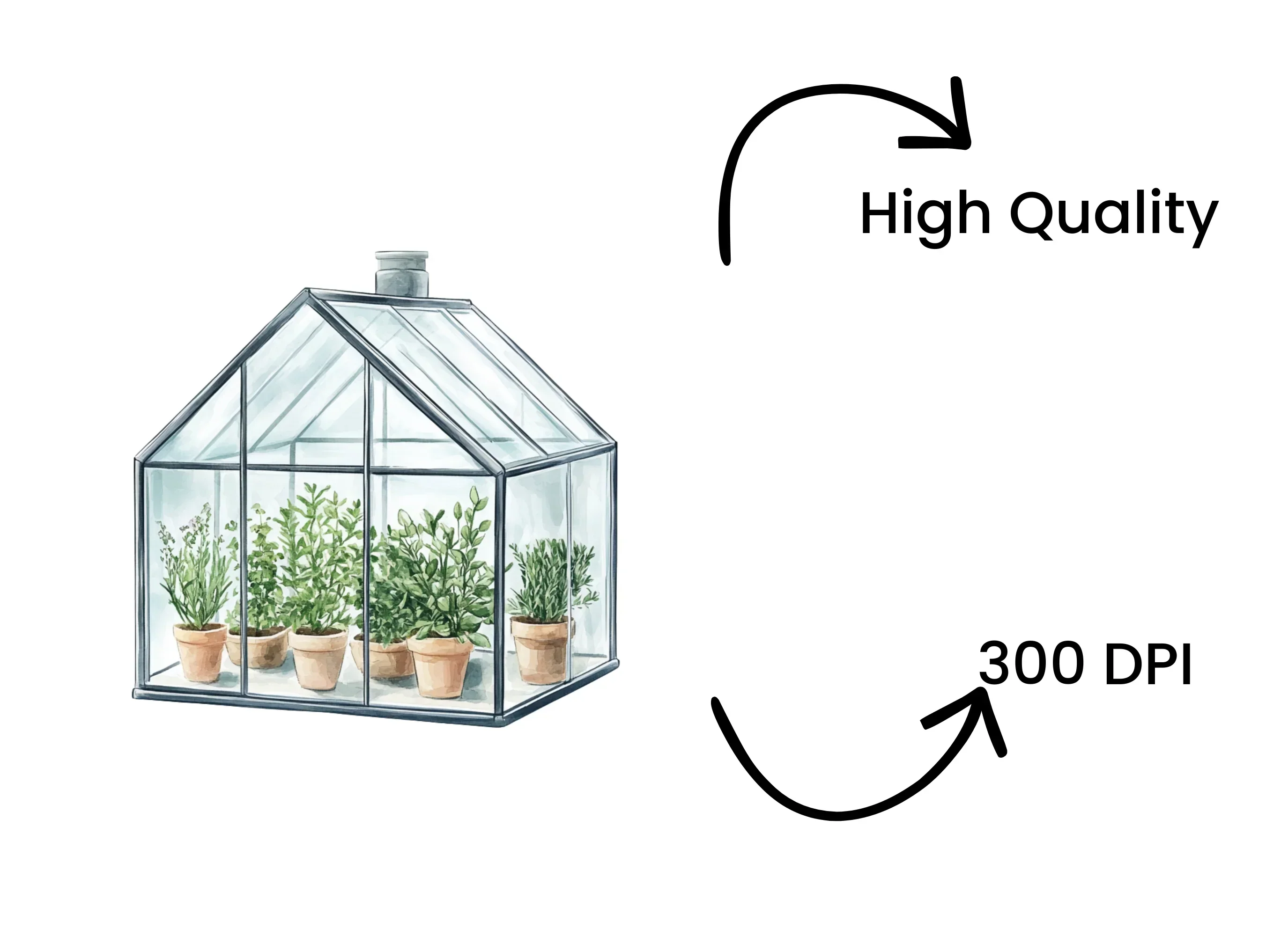 Greenhouses Clipart Bundle - Image 4
