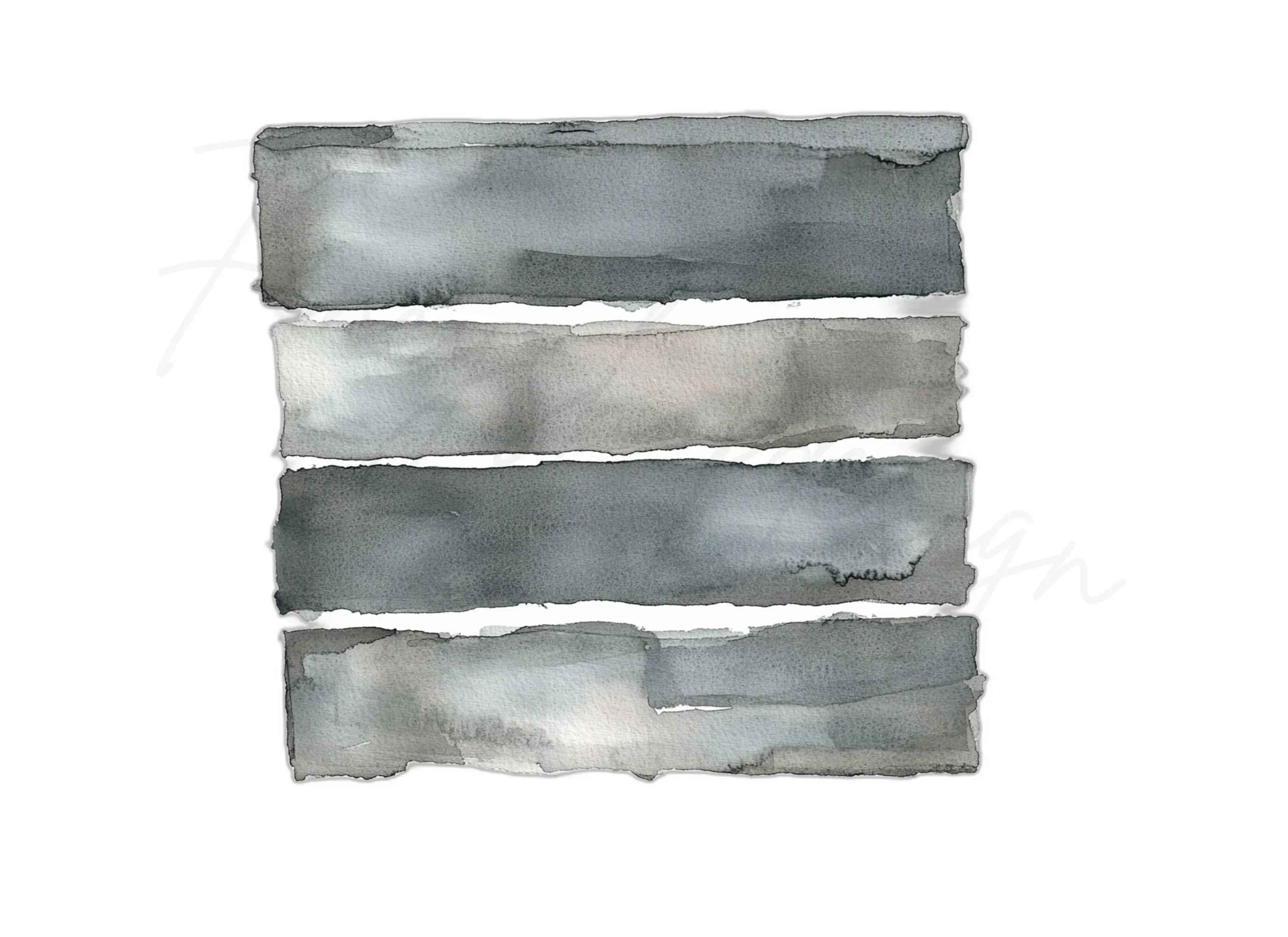 Grey Horizontal Bars Clipart Bundle - Image 3