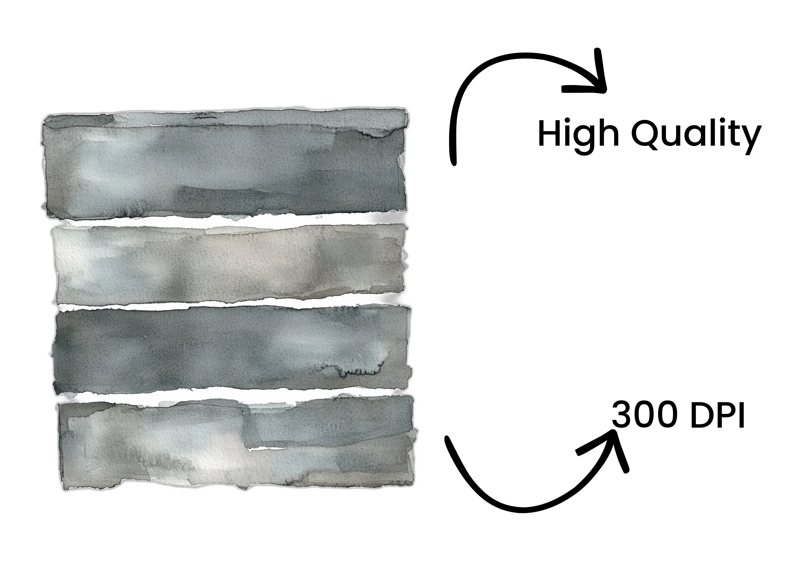 Grey Horizontal Bars Clipart Bundle - Image 4