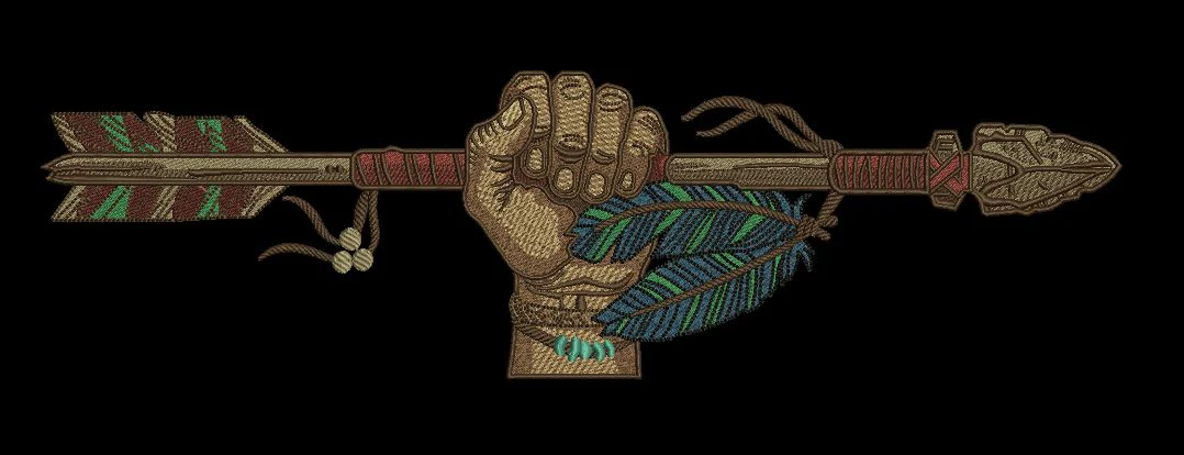 Grip Of The Archer Embroidery Design
