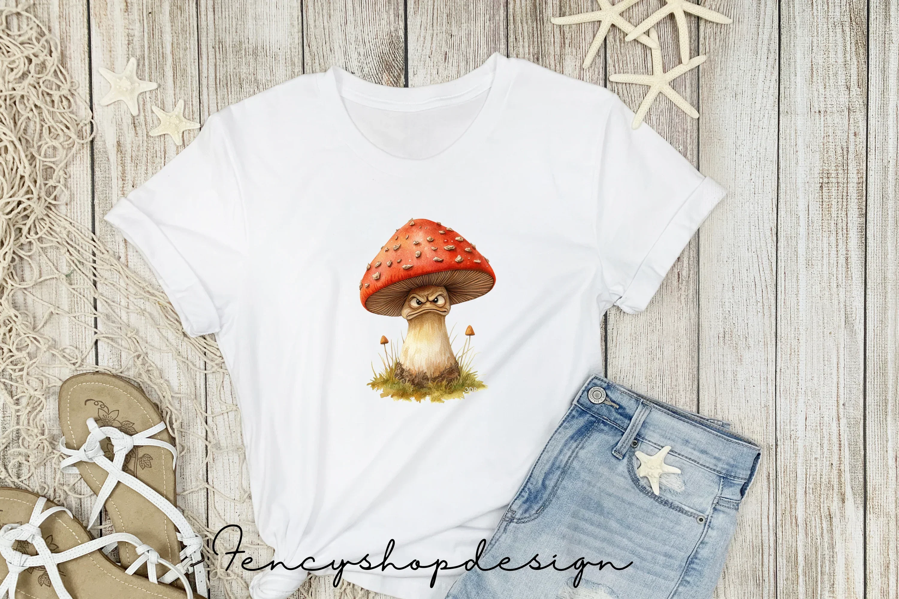 Grumpy Mushroom Clipart Bundle - Image 5