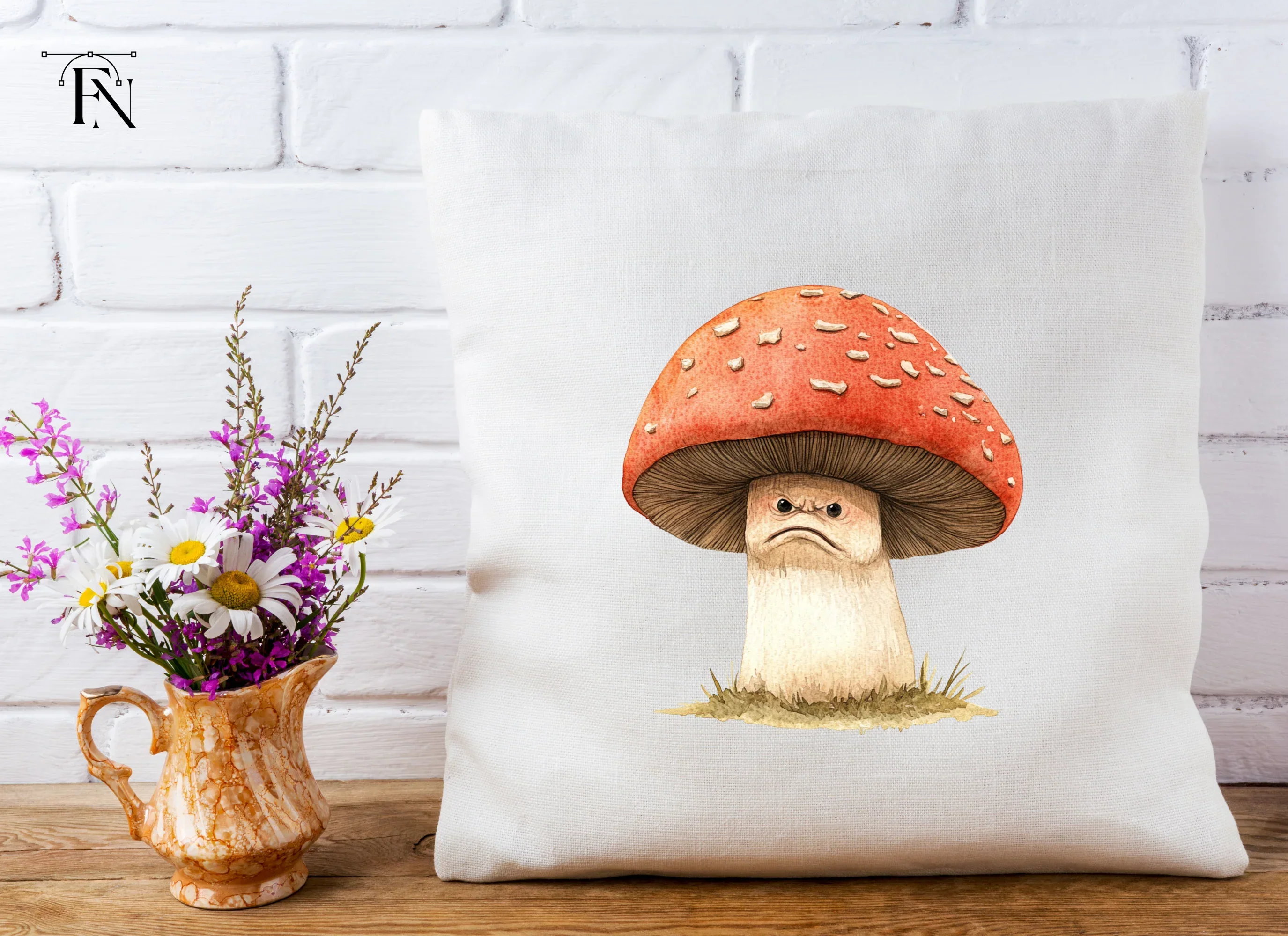 Grumpy Mushroom Clipart Bundle - Image 5