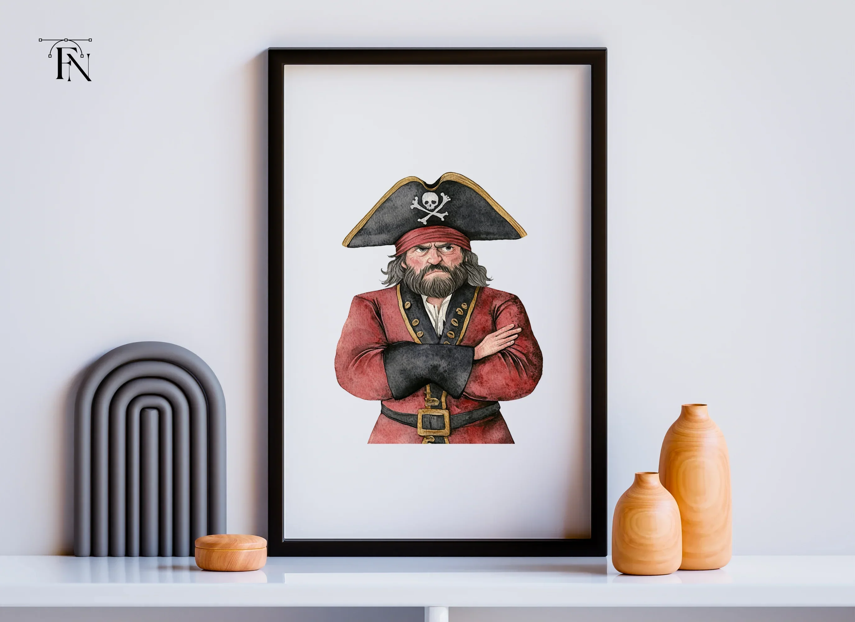 Grumpy Pirates Clipart Bundle - Image 5