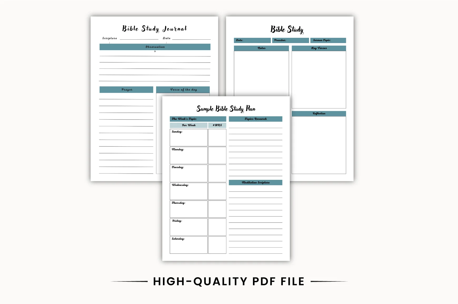 Guided Bible Study Journal - Image 2