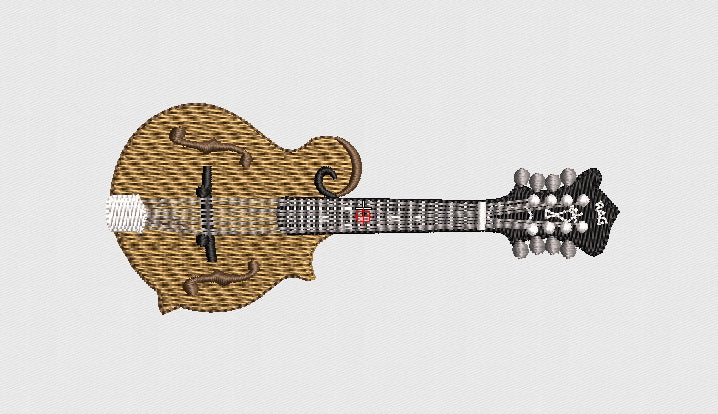 Guitar Embroidery Design
