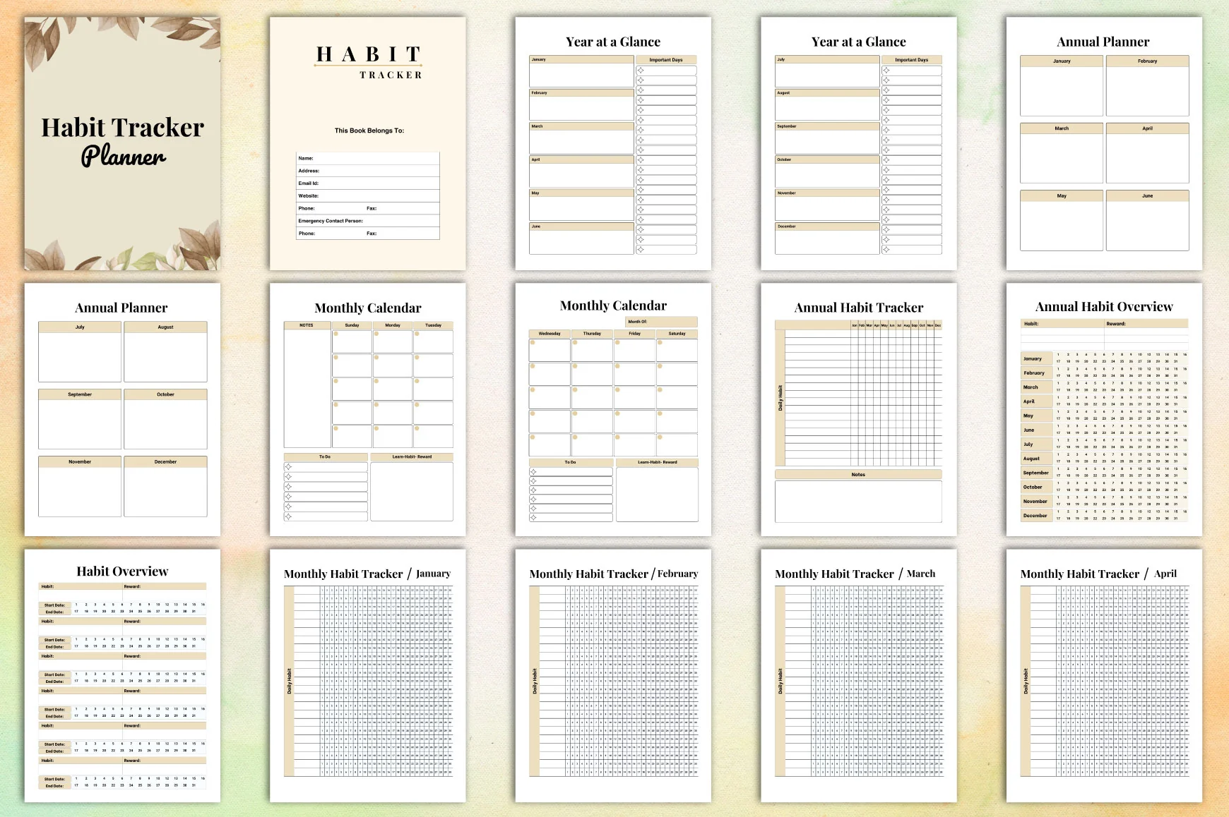 Habit Planner for Effective Goal Tracking - Image 2