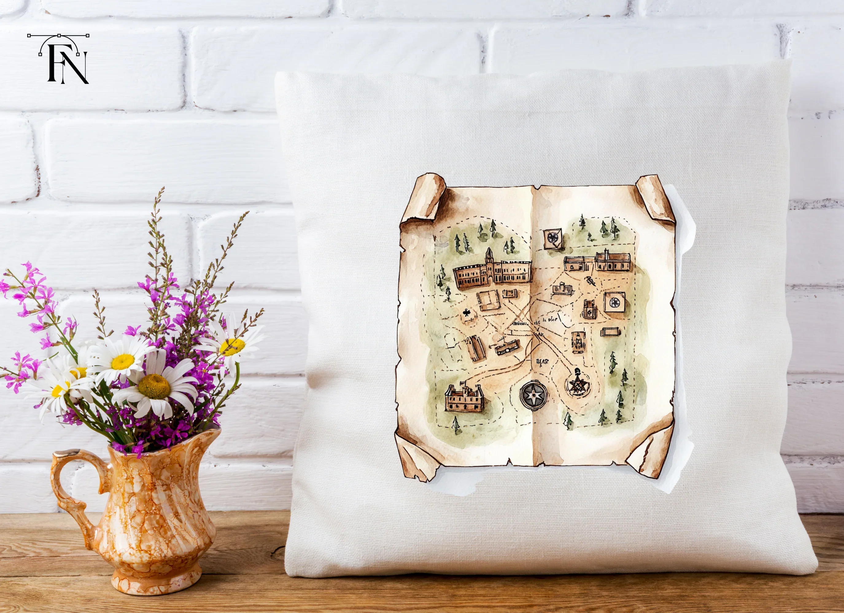 Hand Drawn Military Base Map Clipart Bundle - Image 5