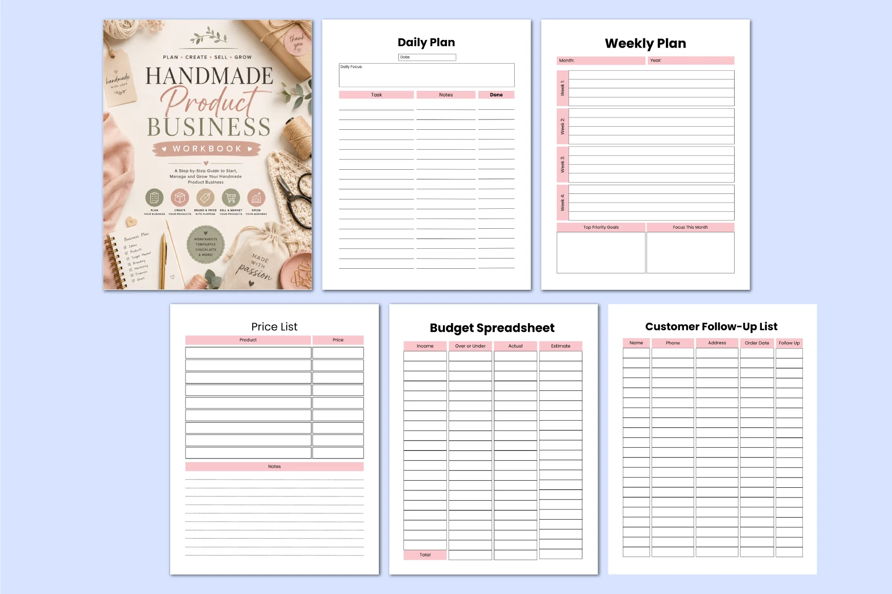 Handmade Product Business Workbook - Image 2