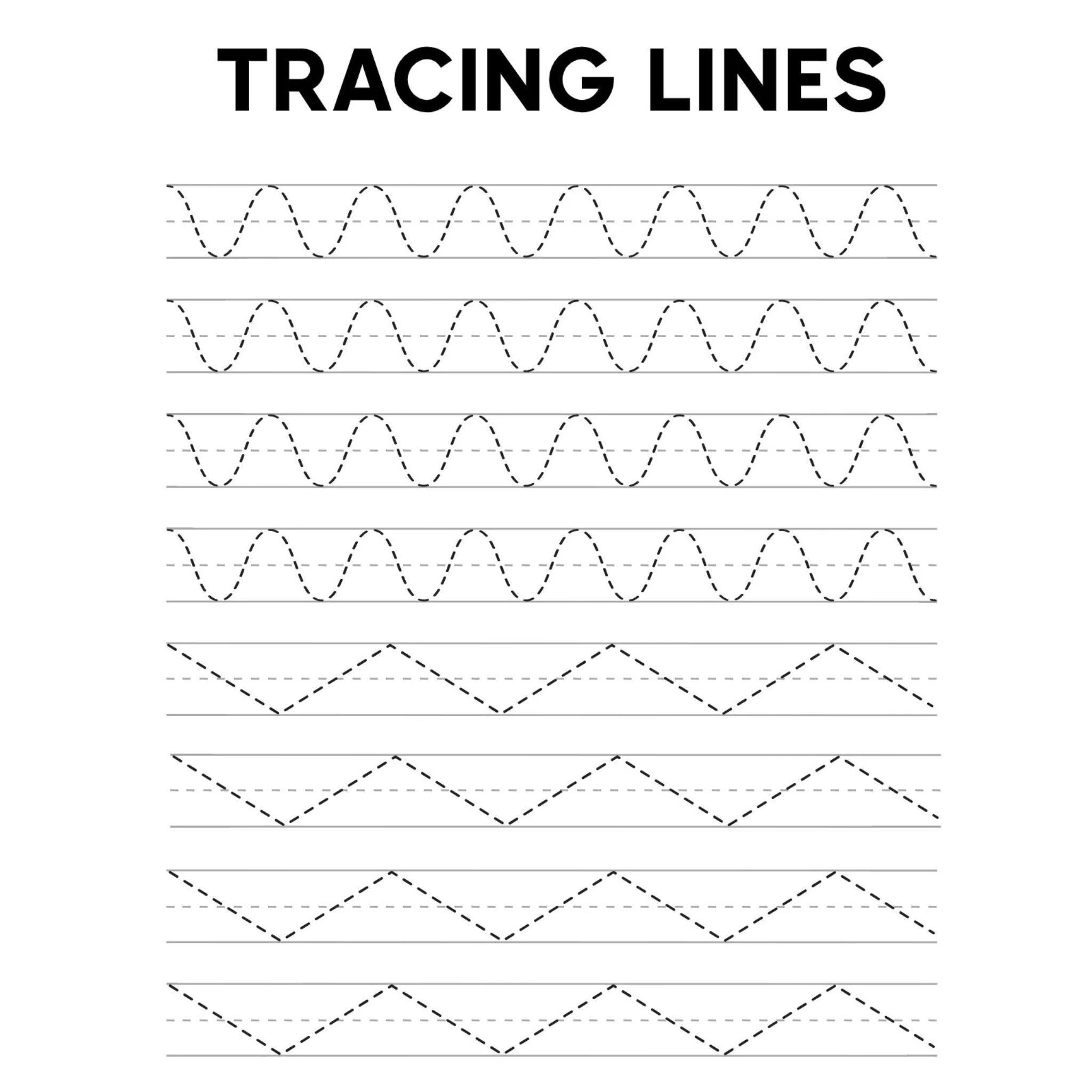 Handwriting and Shape Tracing Practice - Image 2