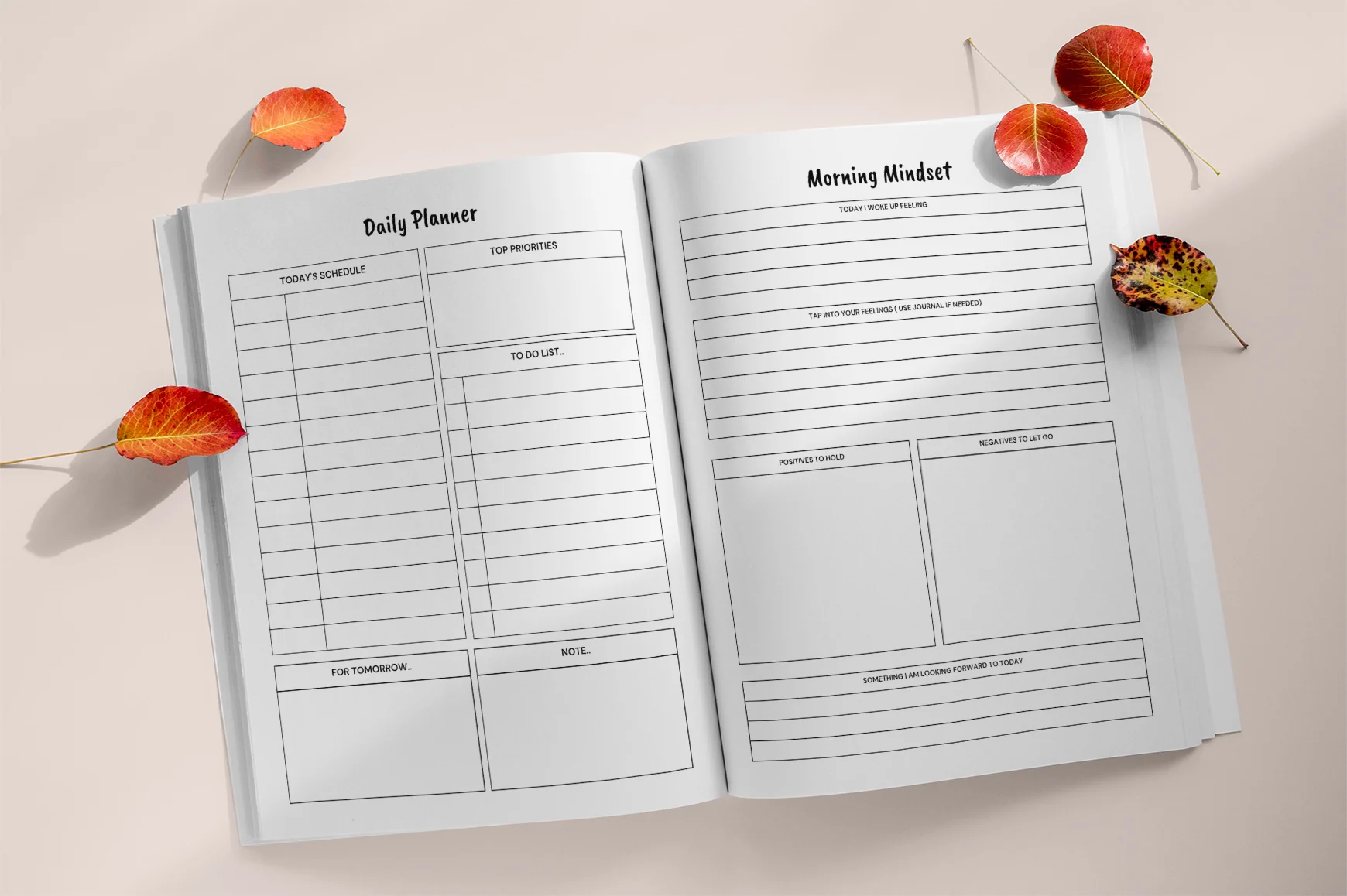Happiness Positive Thinking Goal Planner - Image 3