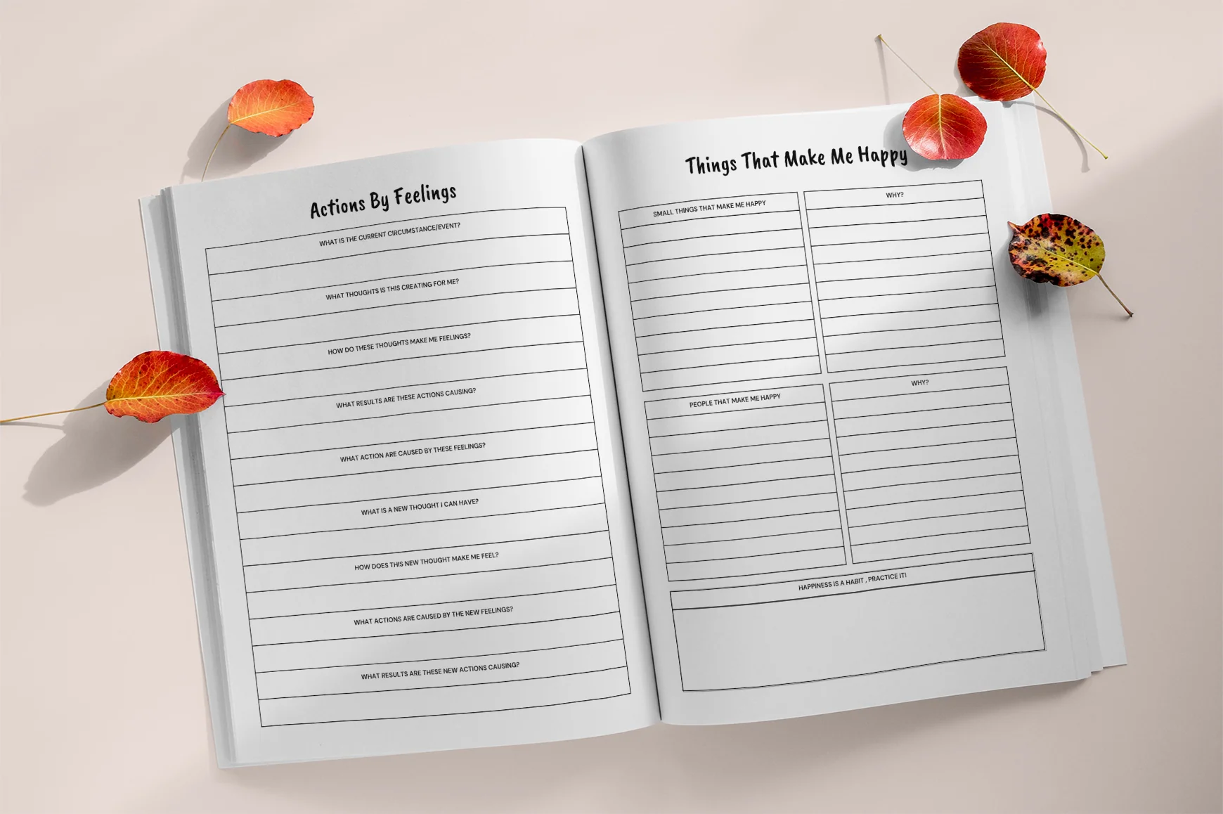 Happiness Positive Thinking Goal Planner - Image 4