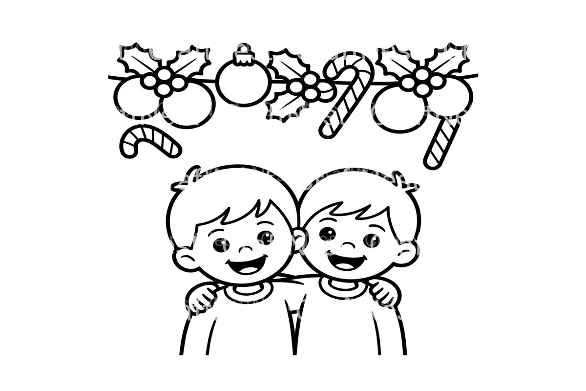 Happy Christmas Kids Coloring Books - Image 3