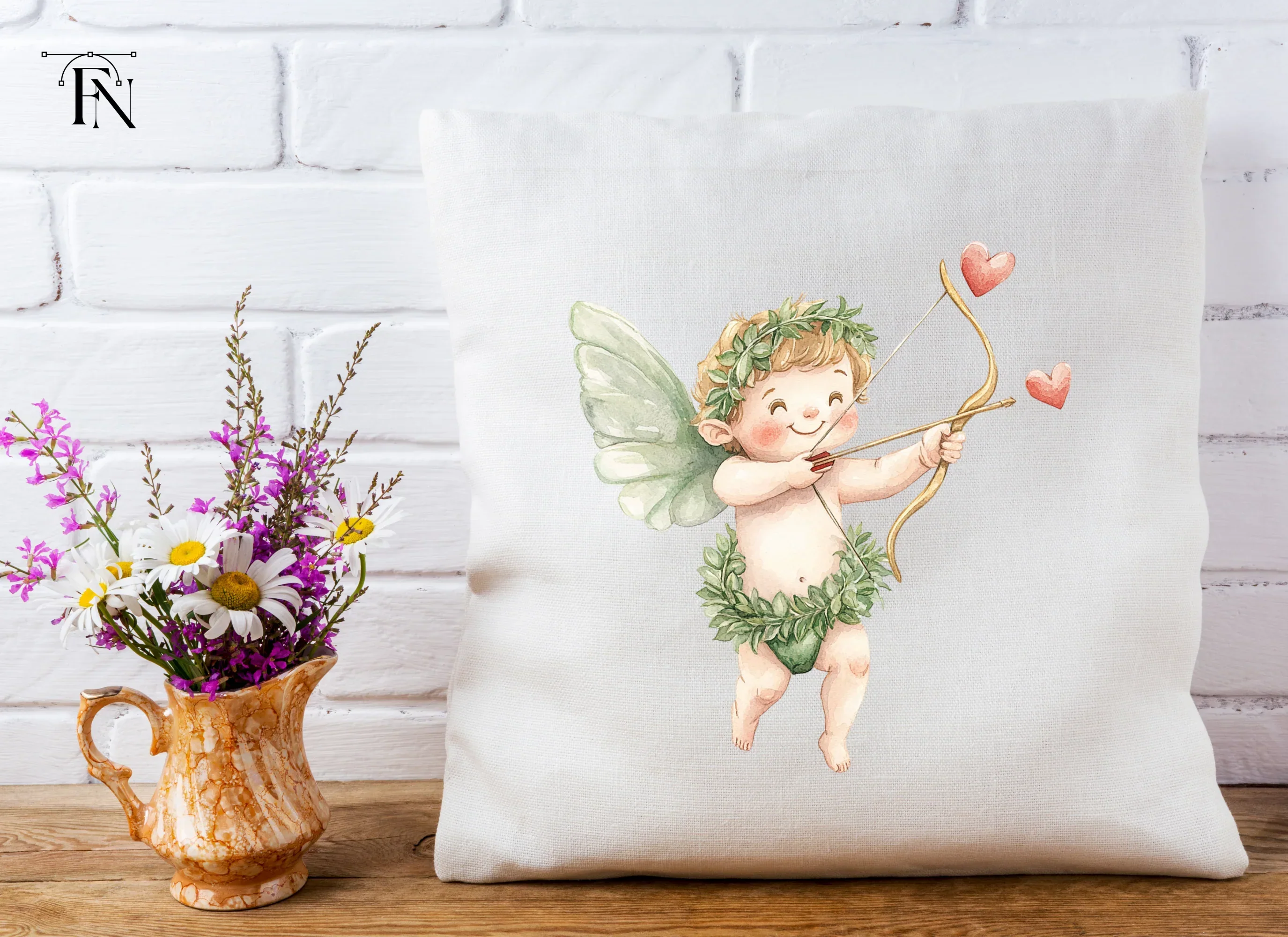 Happy Cupid Archery Clipart Bundle - Image 2