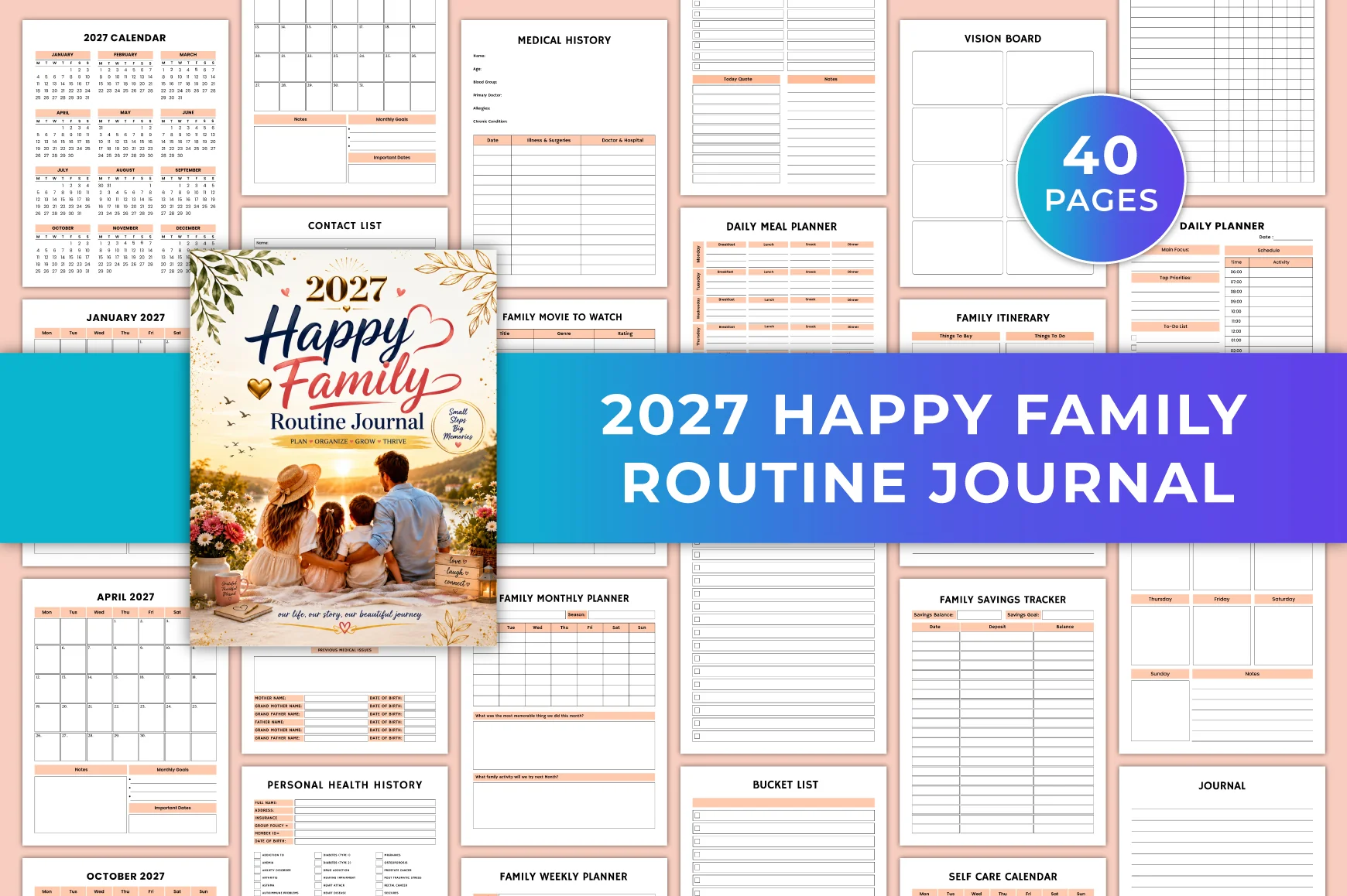 Happy Family Routine Journal