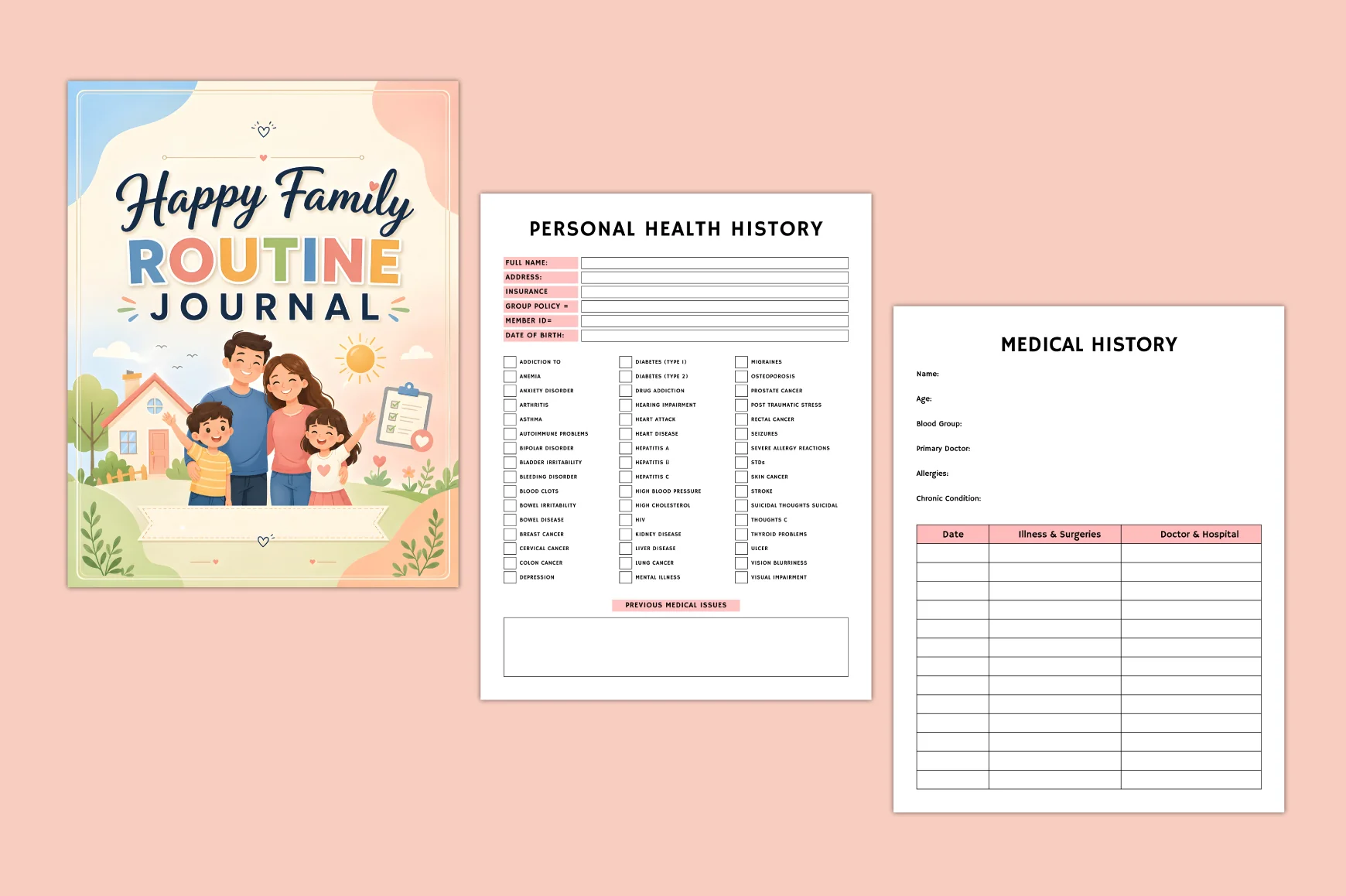 Happy Family Routine Journal - Image 2