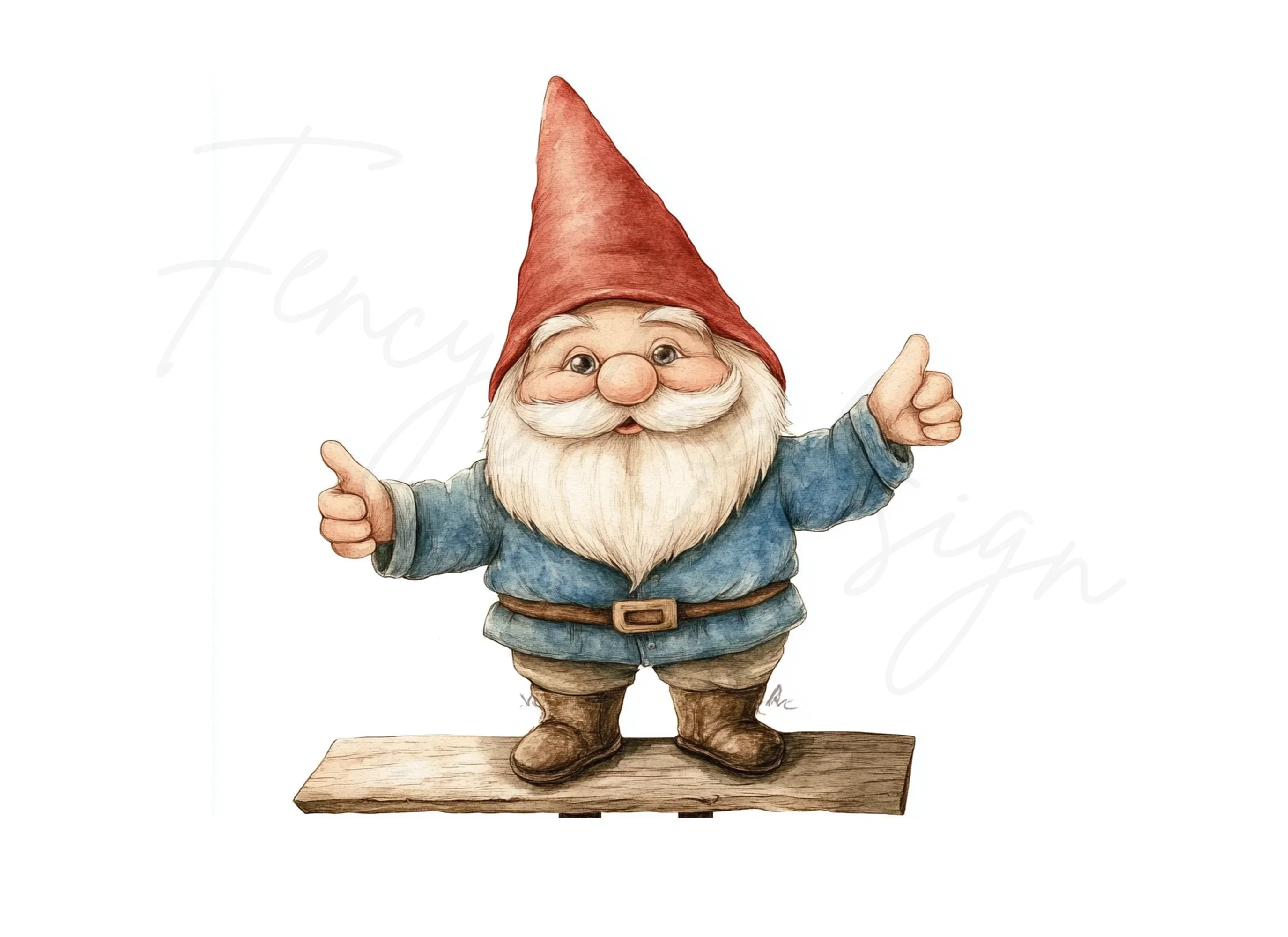 Happy Gnome Thumbs Up Clipart Bundle - Image 3