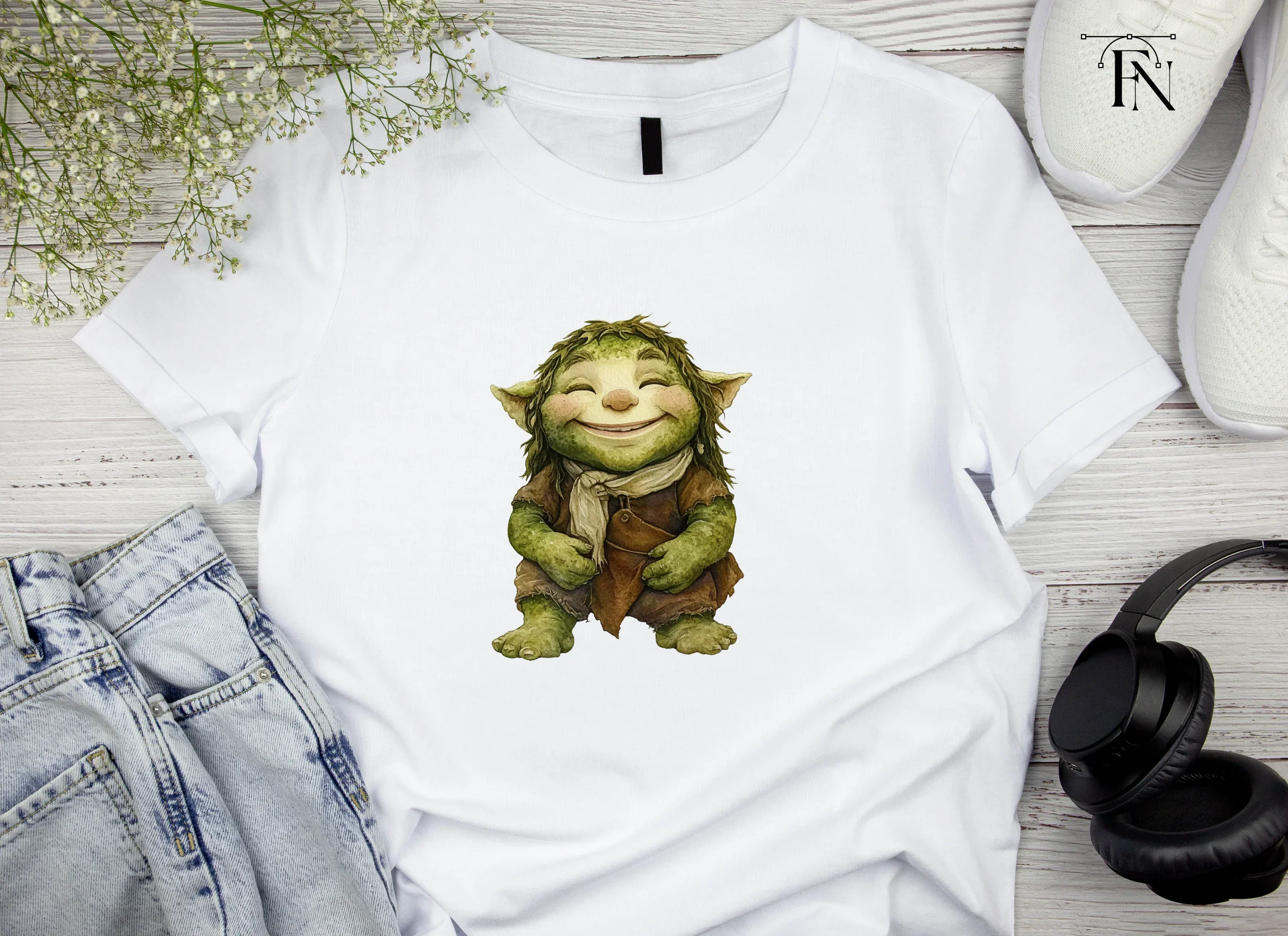 Happy Green Troll Clipart Bundle - Image 5