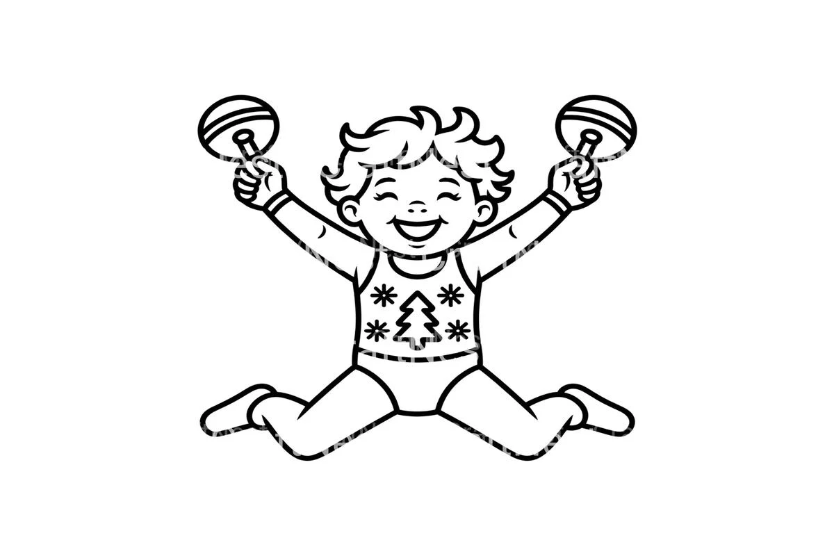 Happy Kids with Bells Coloring Books - Image 3