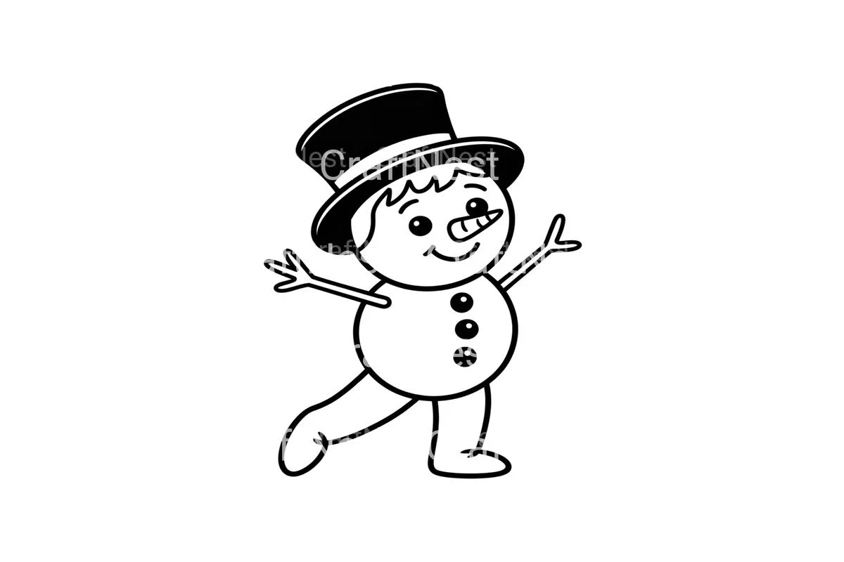 Happy Snowmen Winter Fun Coloring Books - Image 3