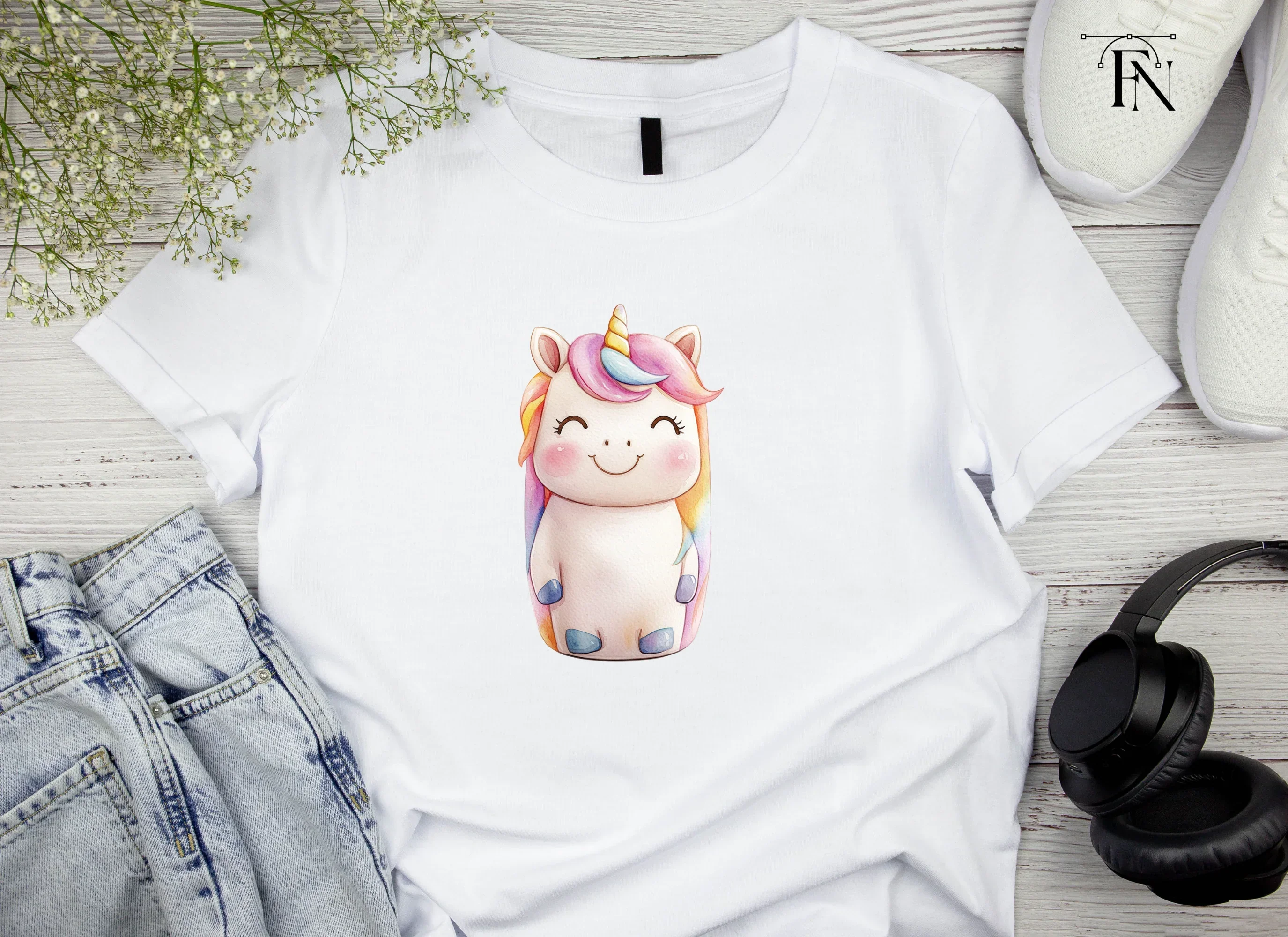 Happy Unicorn Clipart Bundle - Image 4