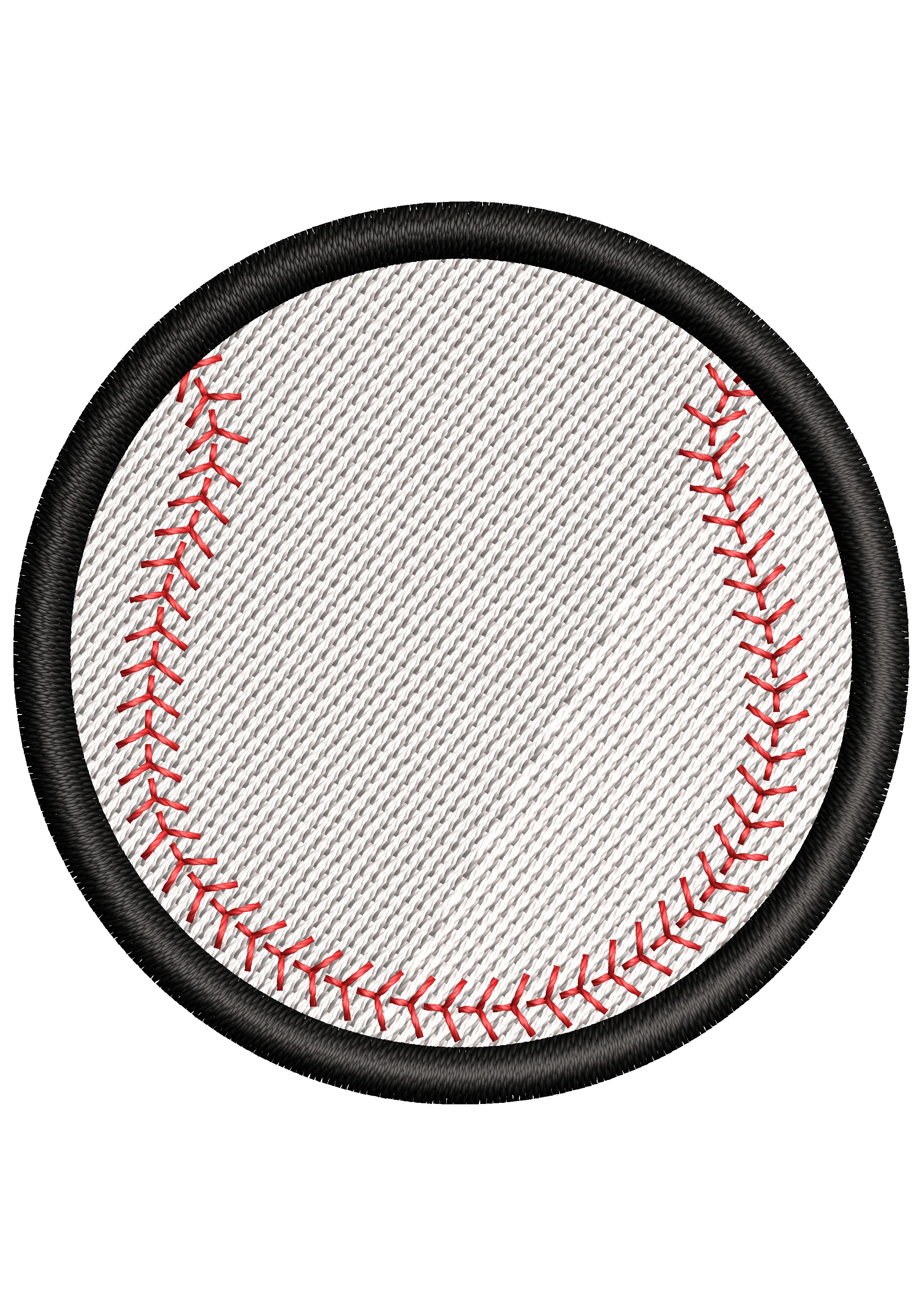 Hard Ball Embroidery Design