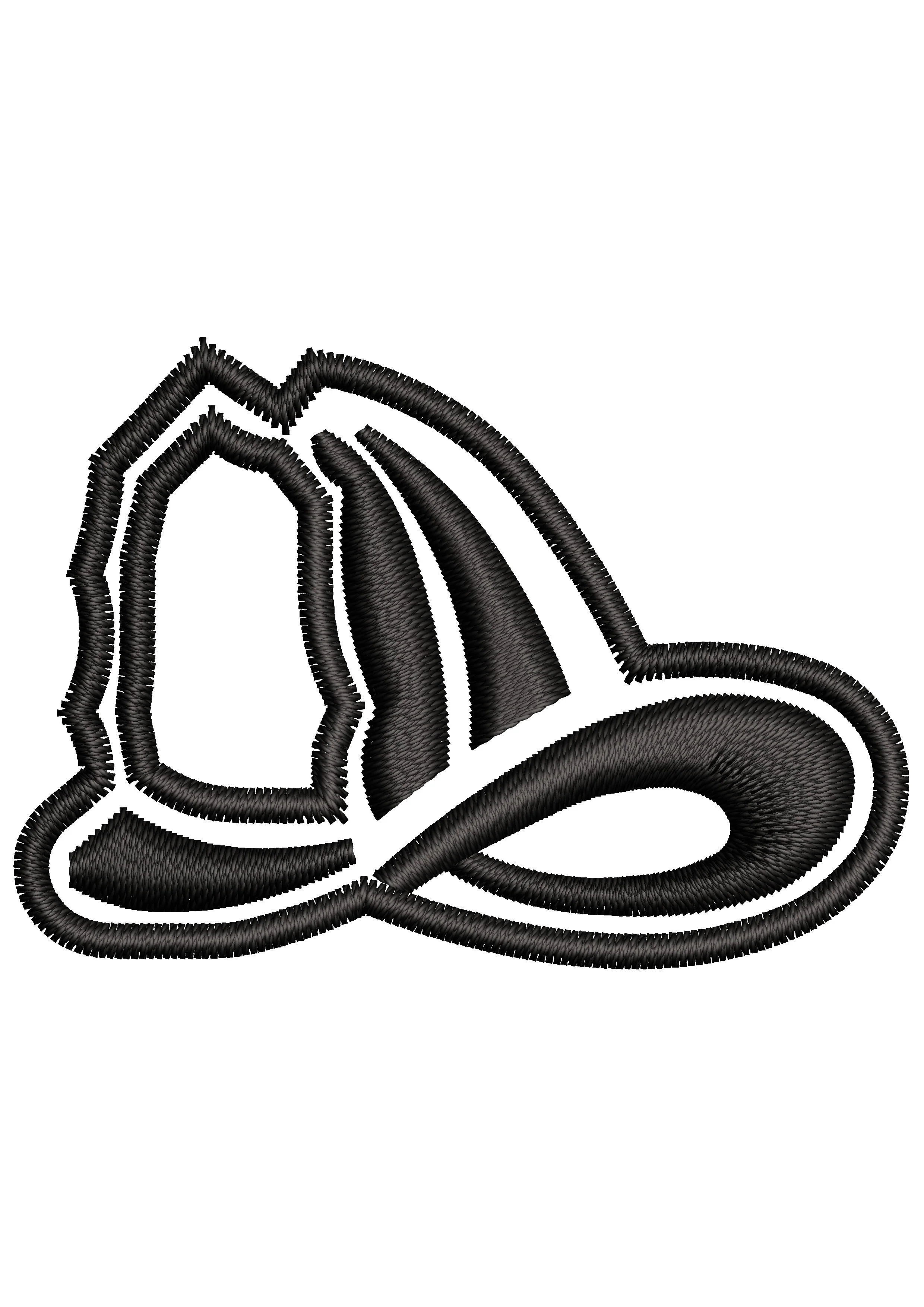 Hat Vector Stitch Embroidery Design