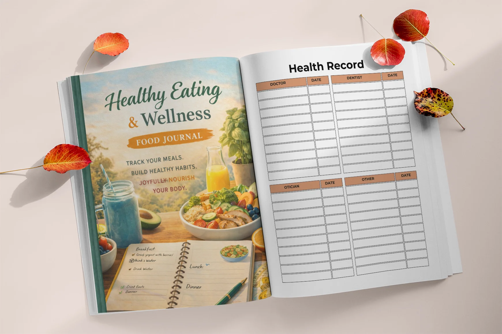 Healthy Eating Wellness Food Journal - Image 2