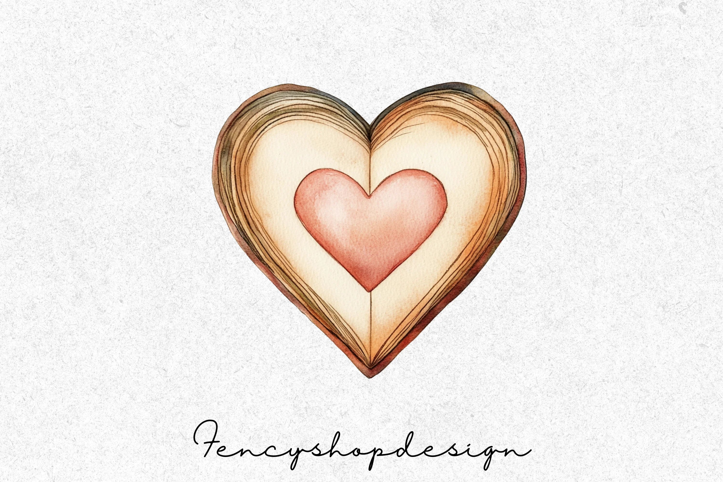 Heart Book Clipart Bundle - Image 3