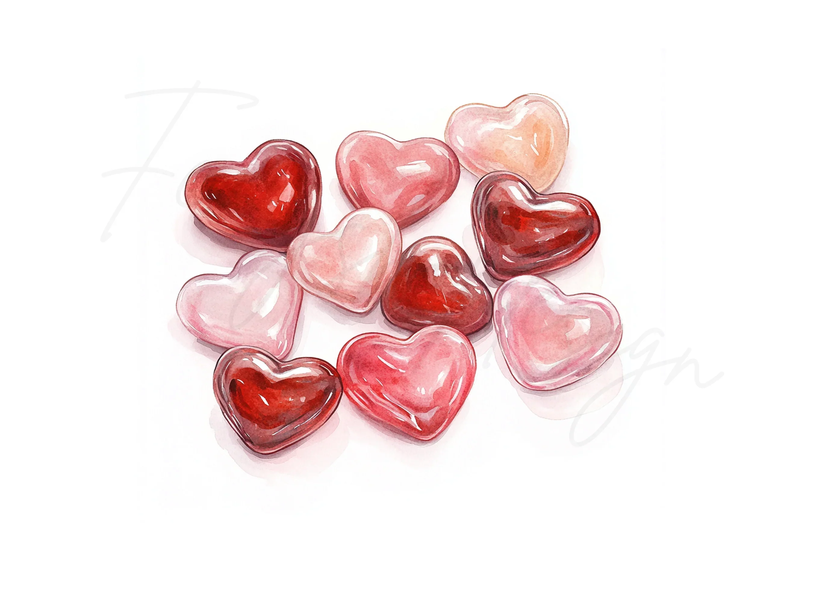 Heart Candies Clipart Bundle - Image 3